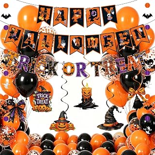 Happy Halloween Trick or Treat Party Decor Set,1 Pack