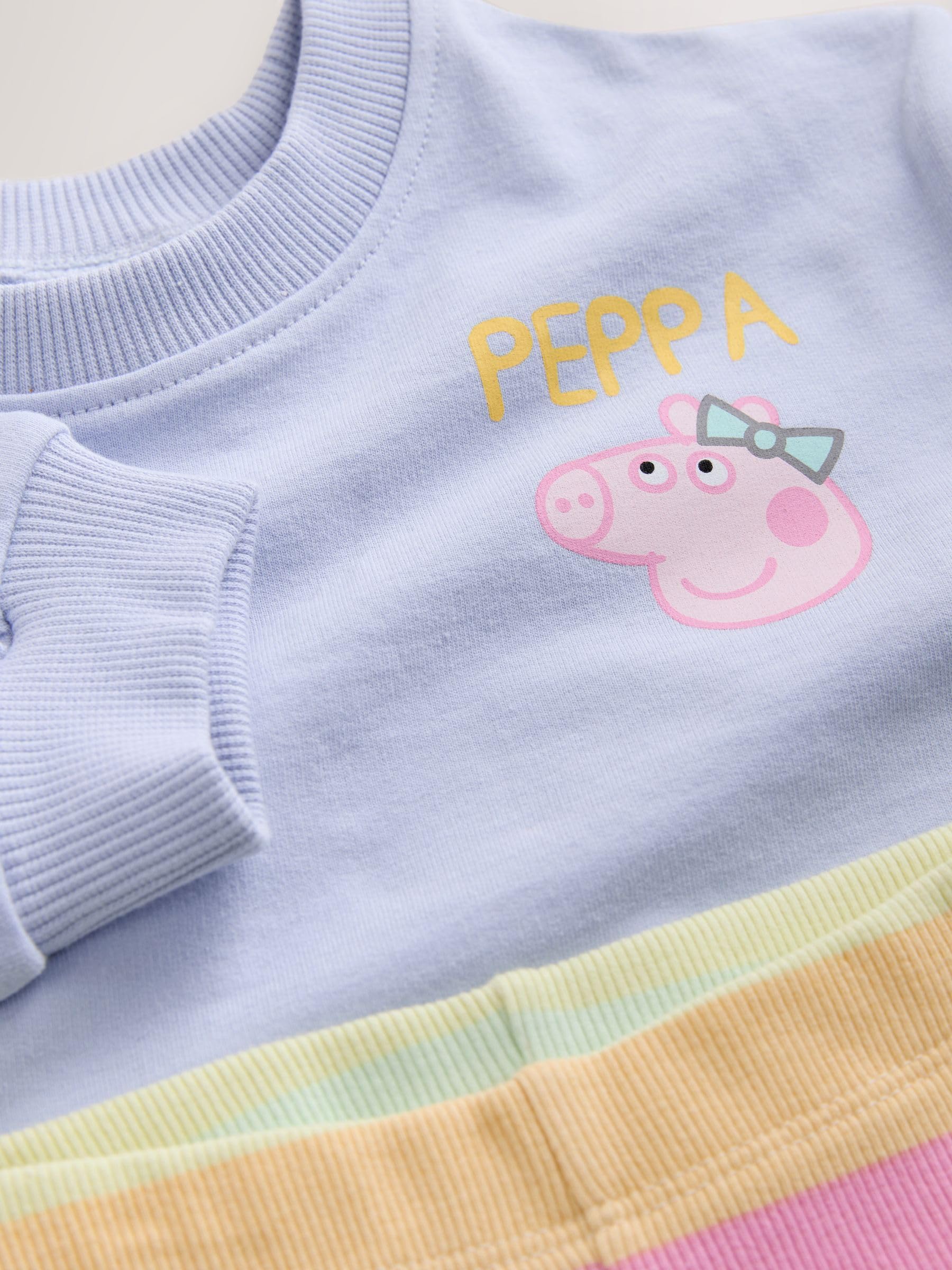 NEXT Mädchen Peppa Wutz Langarmoberteil und ausgestellte Leggings