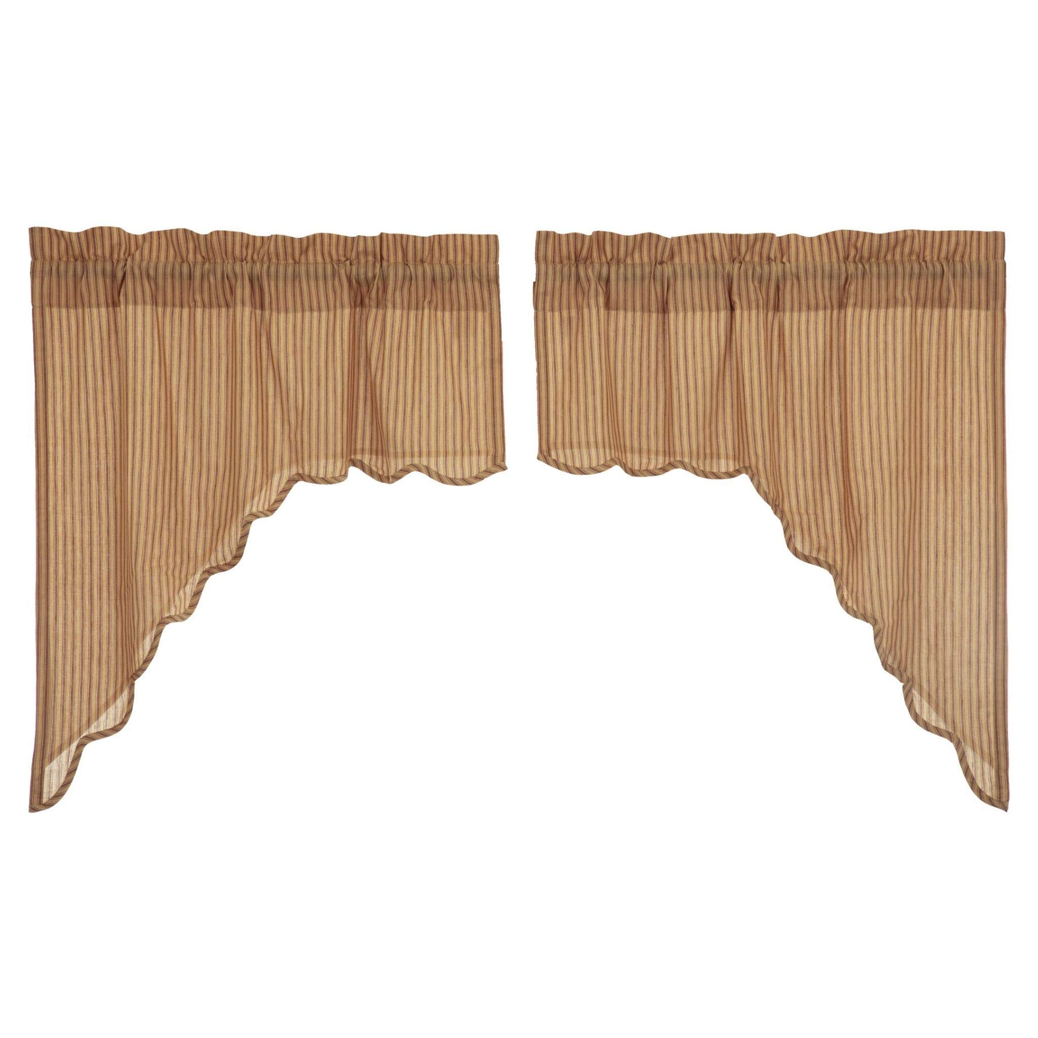 Country Fishtail Swag Curtains Curtains & Drapes 2023