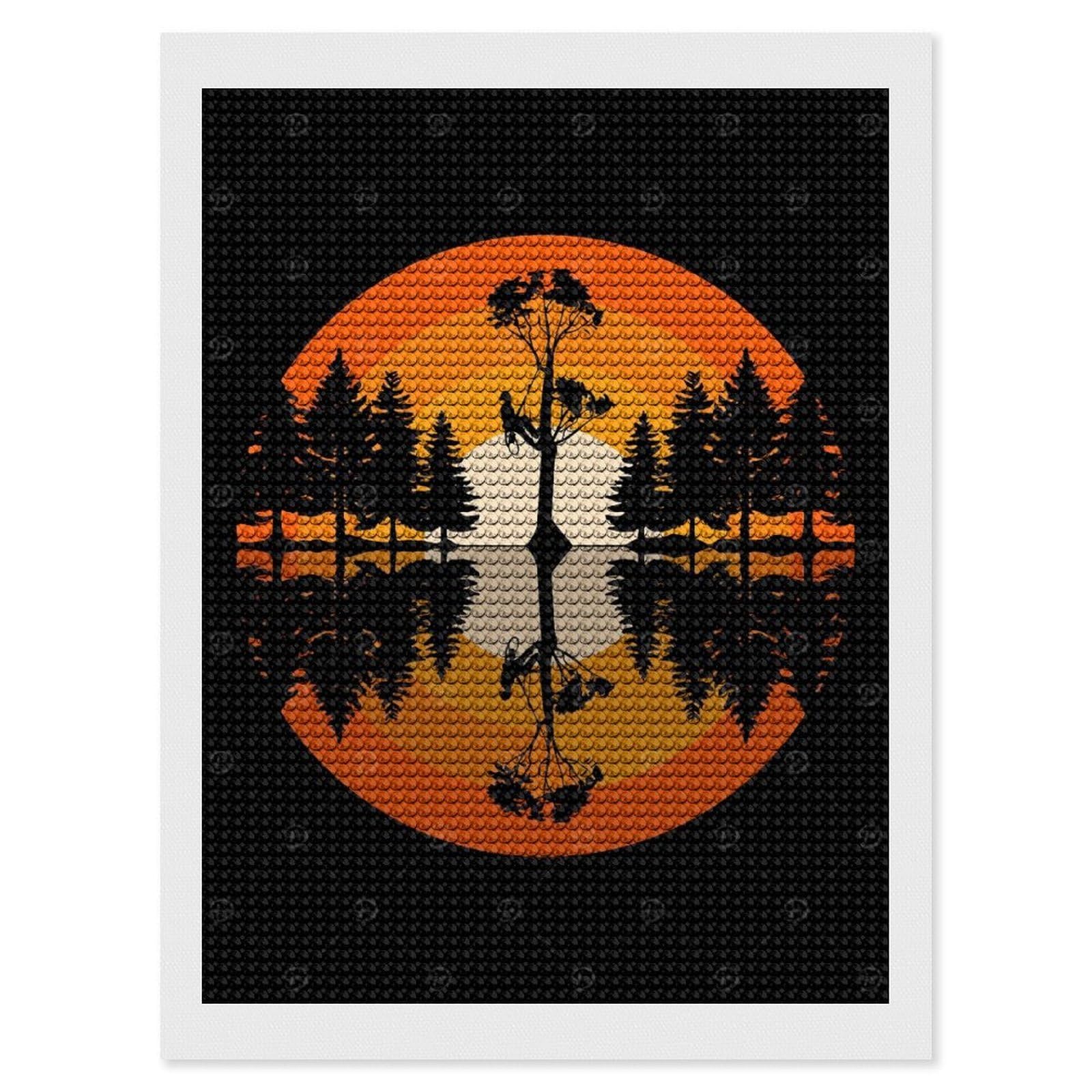 Junmoney Arborist Lumberjack Diamond Art Canvas 12"x16", Easy Handmade Project, Complete Accessories, Bedroom Decor, Birthday Gift