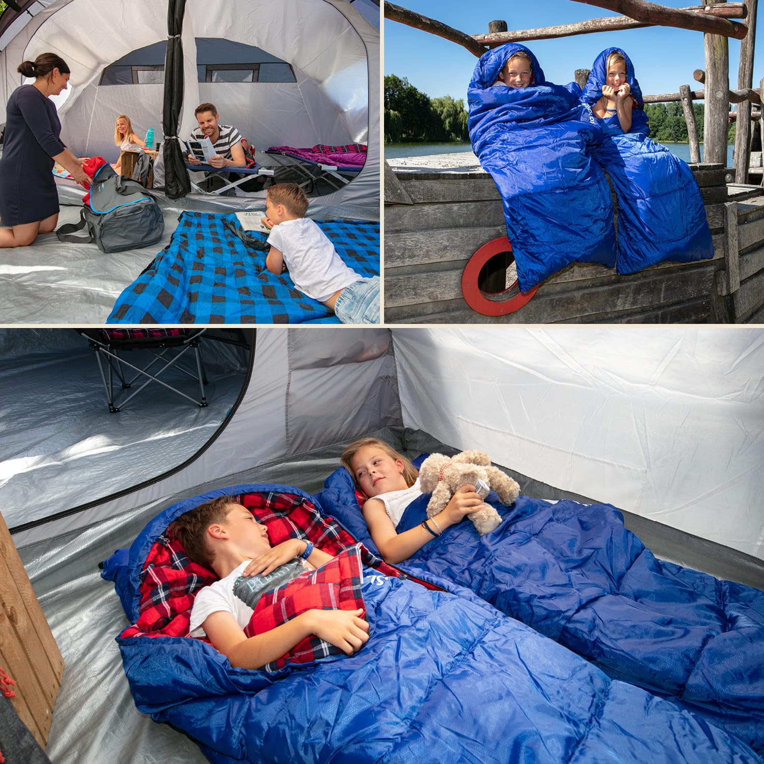 Skandika Dundee Junior Kinderschlafsack | Outdoor Camping Schlafsack für Kinder, Flanell-Innenfutter aus Baumwolle, kuschelig weich, wasserabweisend, Komfortbereich von 13 bis 3°C, 175 x 70 cm