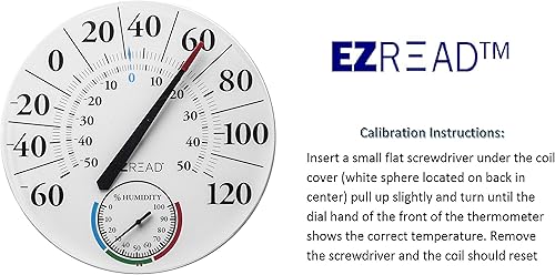 Vista 8 de 840-1223 EZREAD - Termómetro de esfera E, 12.5", águila americana American Eagle