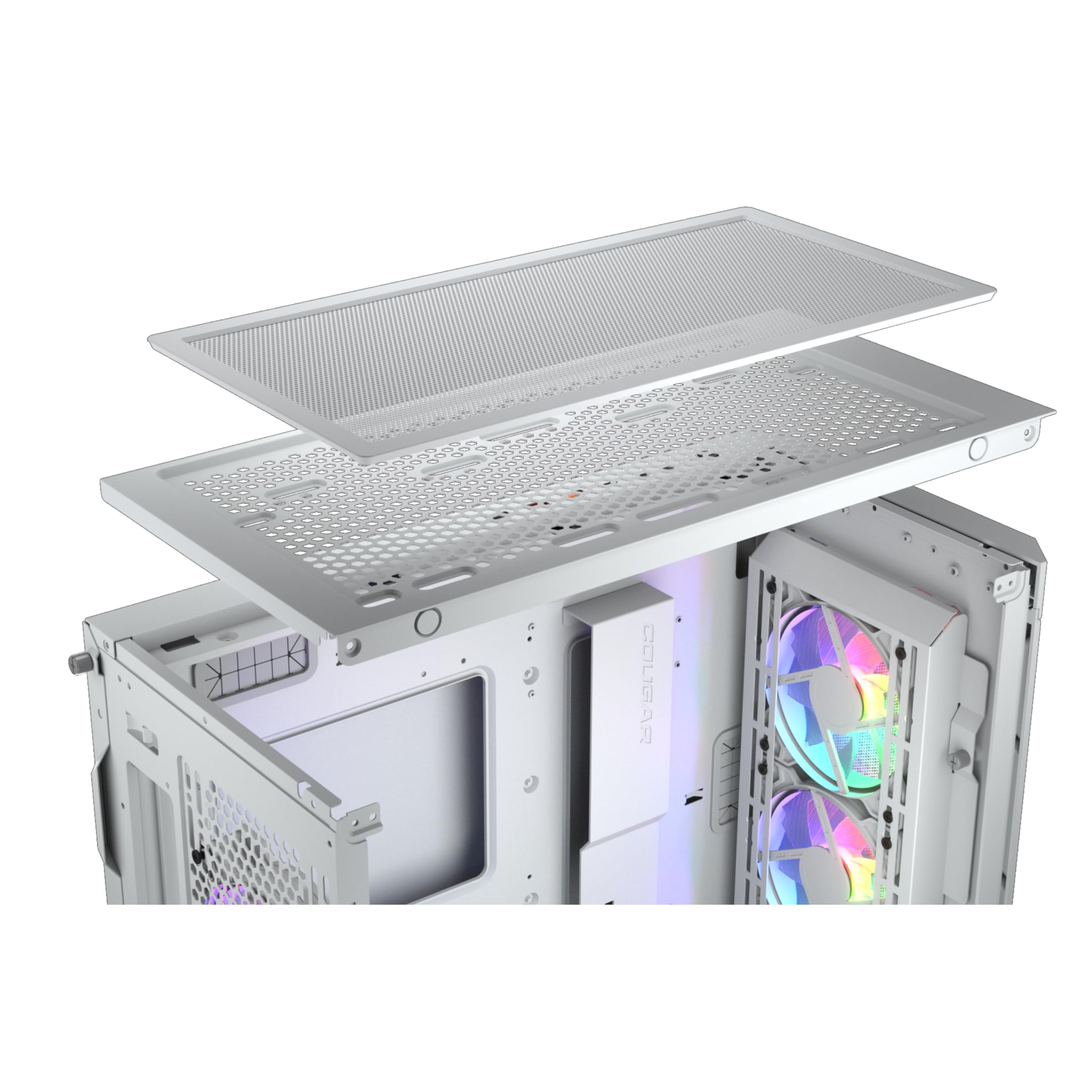Cougar Gaming Duoface Pro Rgb - Midi Tower - Pc - Wei? - Atx - Eatx - Micro Atx - MinI-Itx - Ssi Ceb - Metall - Geh?rtetes Glas - Gaming (47104837753