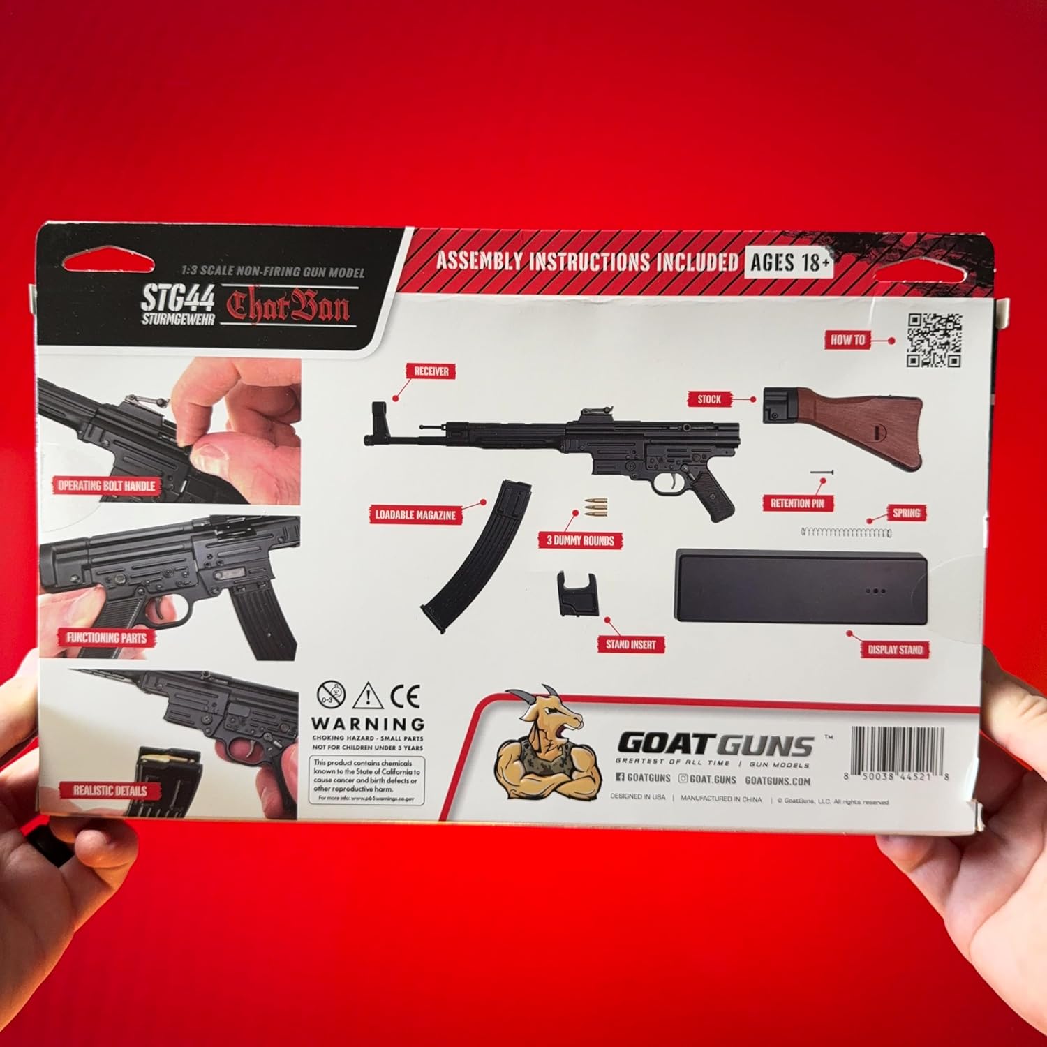 GOAT GUNS STG44 Model | 1:3 Scale Diecast Metal
