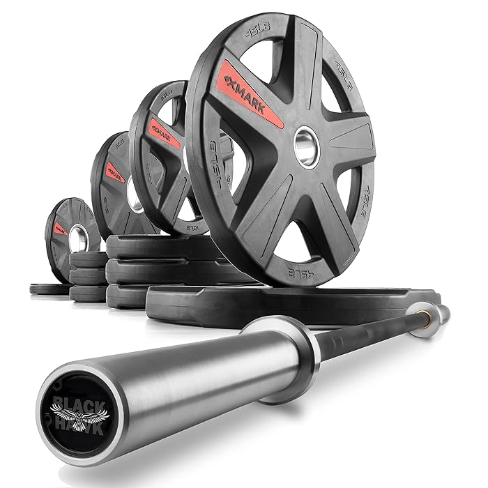 Buy ark Olympic Weight Set with Olympic Bar, Barbell Olympic Weight Set