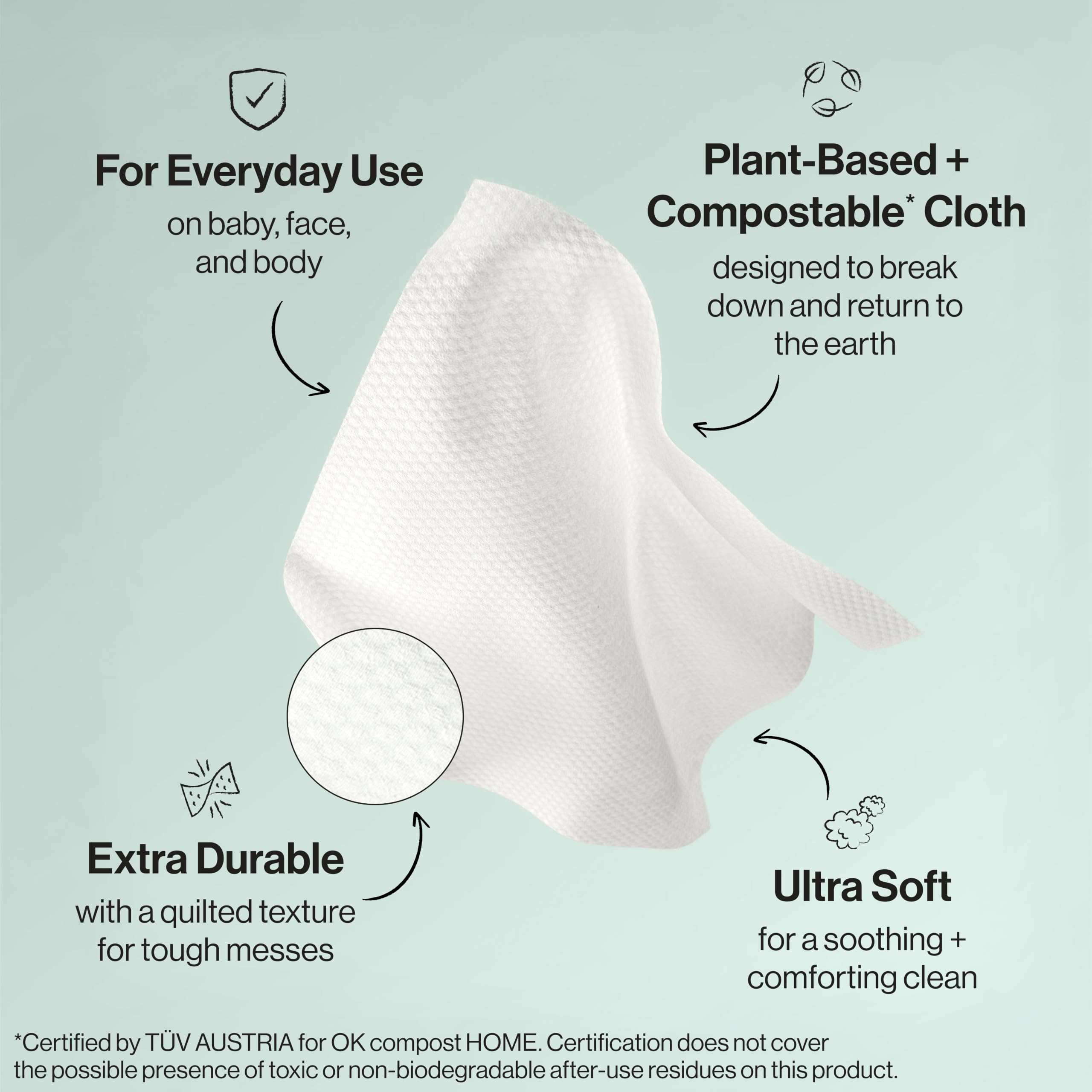 The Honest Company Baby Wipes - 720 Count | Play wzór | Ponad 99 procent wody | Czysta i delikatna | Plant-Based | Fragrance Free | Extra Thick & Durable Wet Wipes