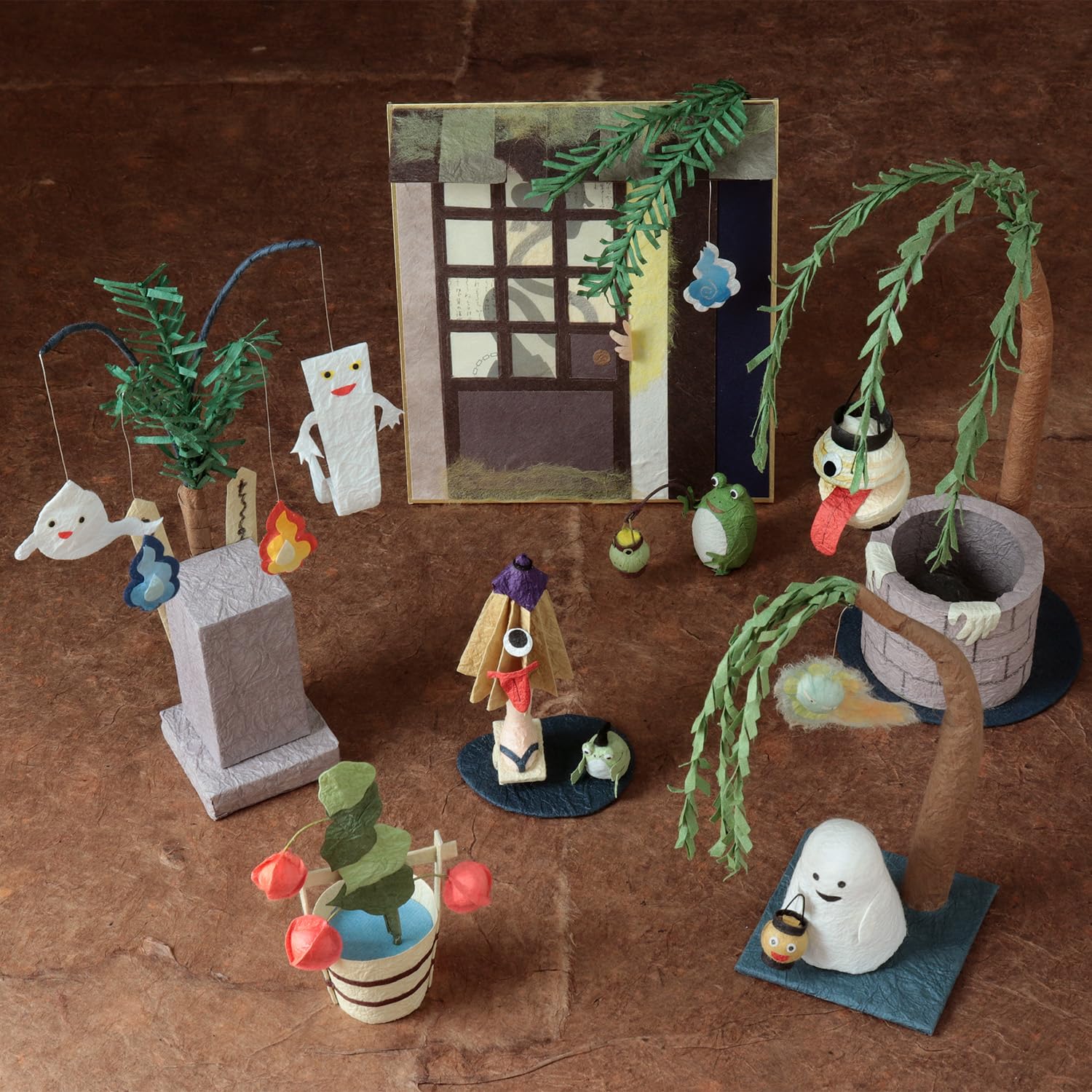 Amazon.co.jp: めでたや 和紙 置物 ちょうちんおばけ 日本製 手作り