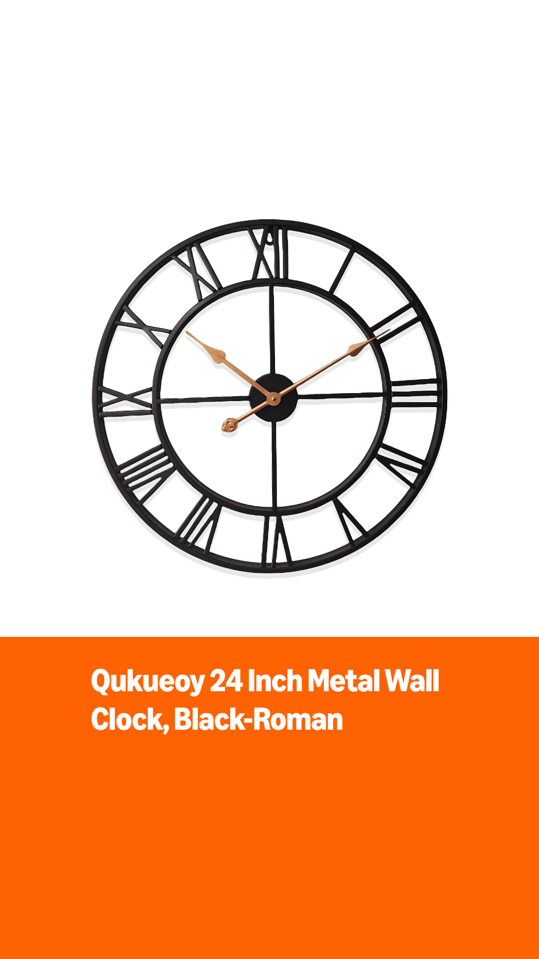 Amazon.com: 24 Inch Thicker Metal Large Wall Clock Home Decorative