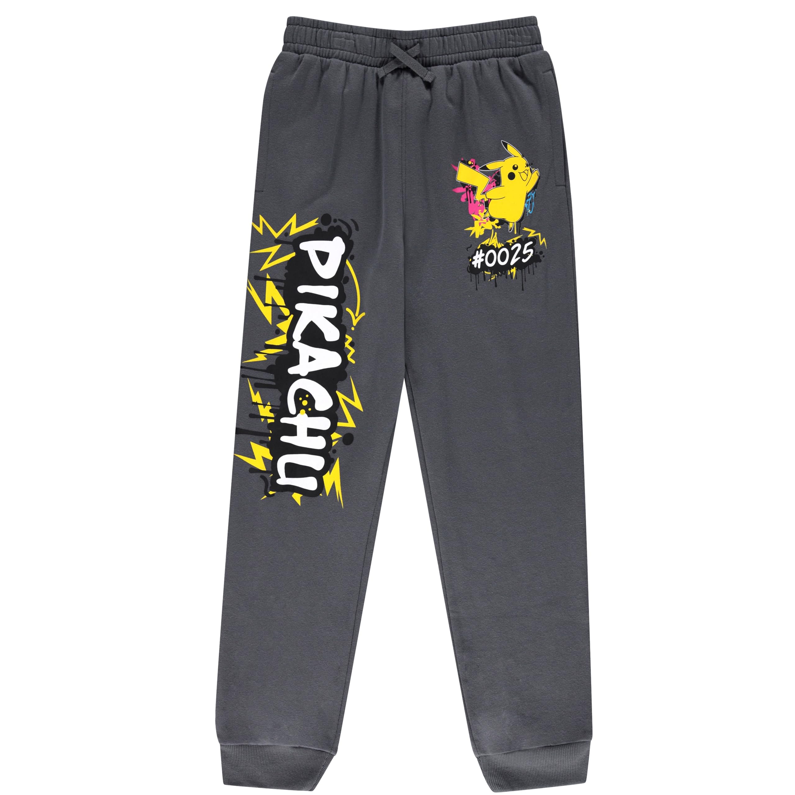 Mad Engine Pokémon Pikachu Jungen Hoodie und Jogger Set - Graffiti Graphic 2-teiliges Outfit XS - XL