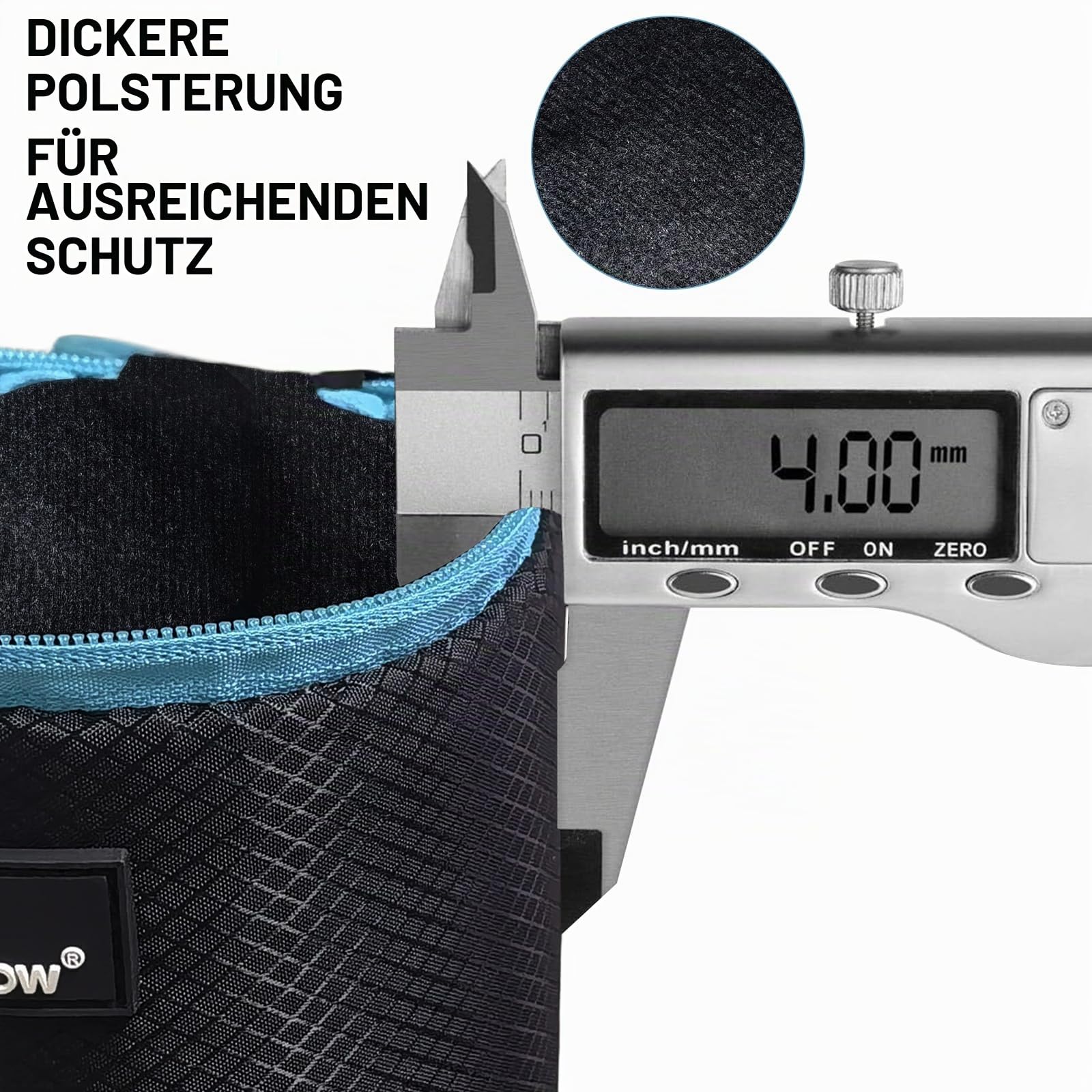Lightdow 4 Pack Objektiv-Tasche 5 mm Dicke Weiches Neopren DSLR-Objektiv-Tasche