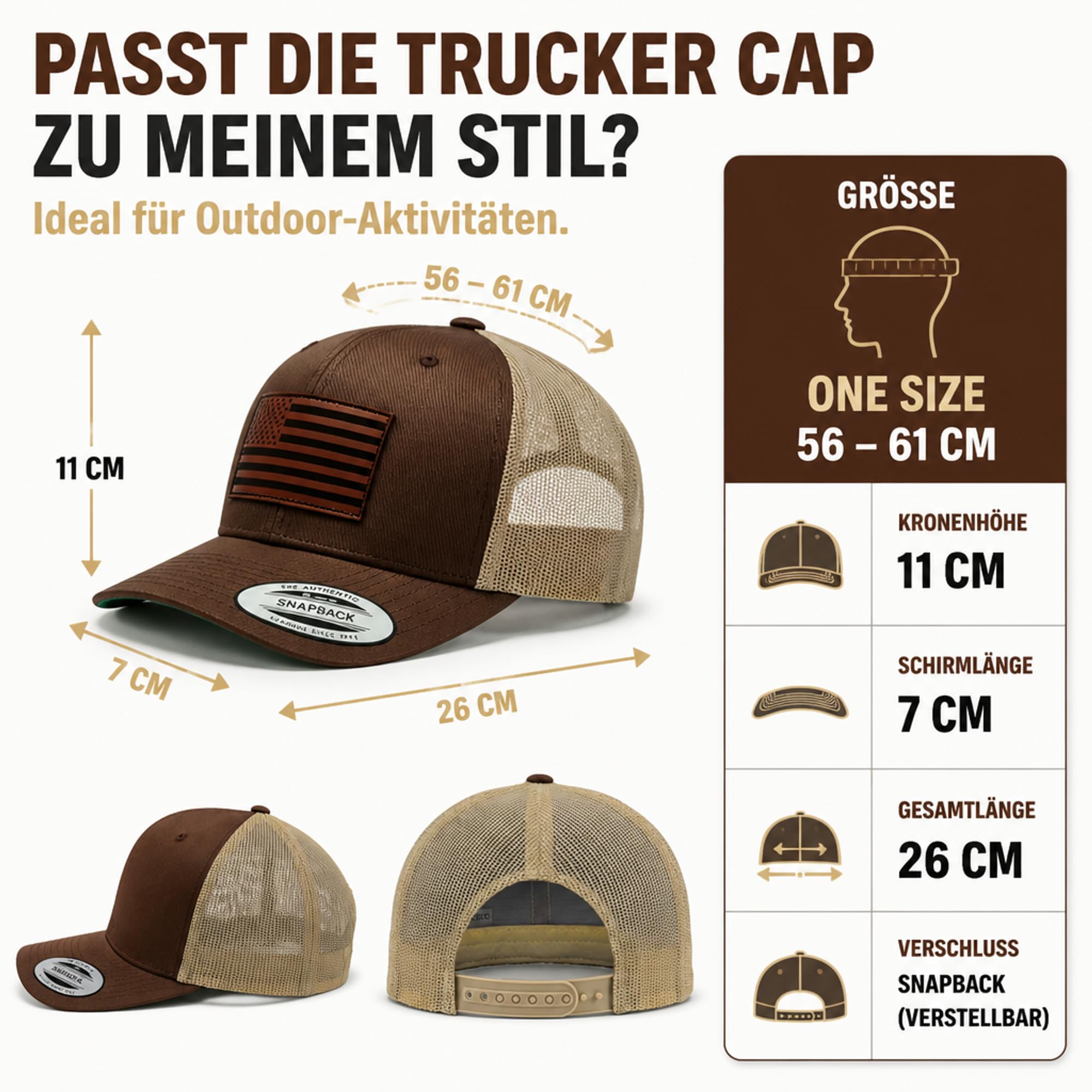 Gorra de camionero Flexfit Snapback: Bandera de Estados Unidos - Ejército Militar América Gorra al aire libre - Regalo para cazadores Gorra de béisbol Naturaleza Gorra Gorra de Malla Exterior Equipo