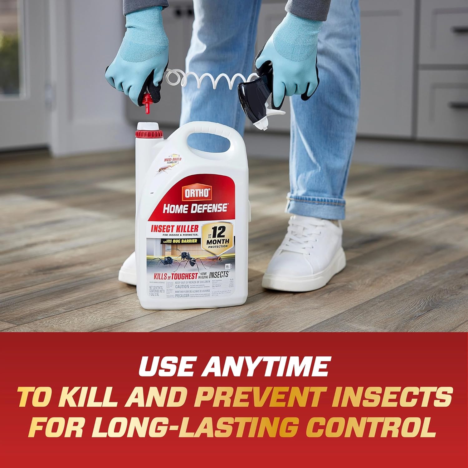 Ortho Home Defense Insect Killer for Indoor and Perimeter2, Controls Ants, Roaches, Spiders and More, 1 gal