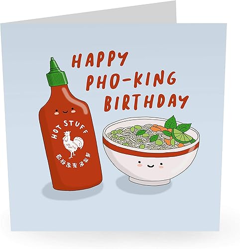Miniatura 2 de CENTRAL 23 - Tarjeta de cumpleaños divertida - "Happy Pho-King Birthday" - Para hombres y mujeres, él, su novio, novia, esposa, marido, prometido,