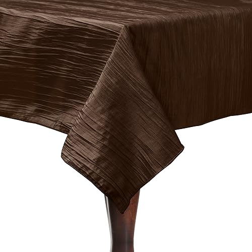 Miniatura 7 de ULTIMATE TEXTILE Delano - Mantel rectangular de tafetán arrugado, 50 x 90 pulgadas, color marrón cobre