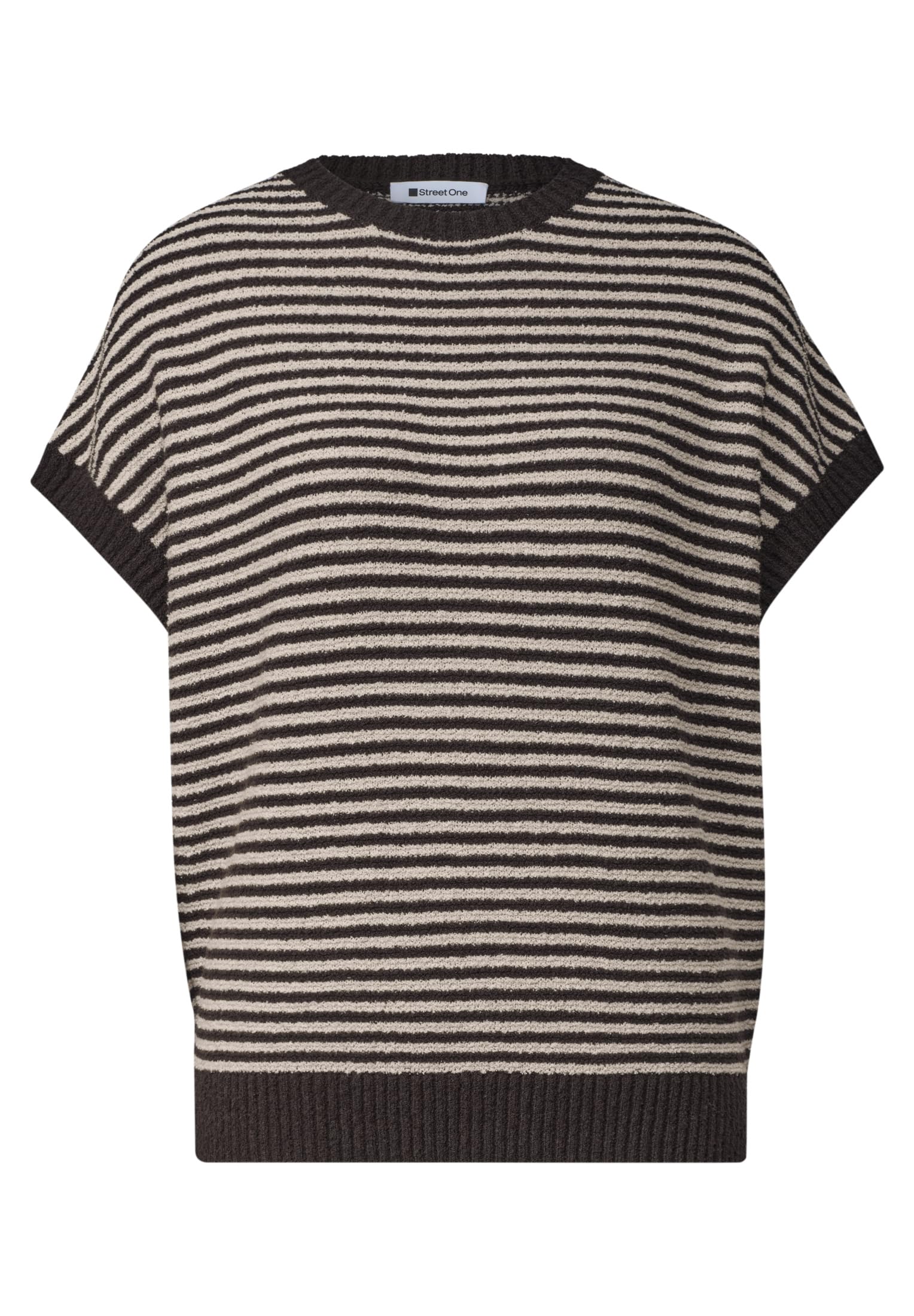 Street One Damen Ärmelloser Pullover mit Rundhals