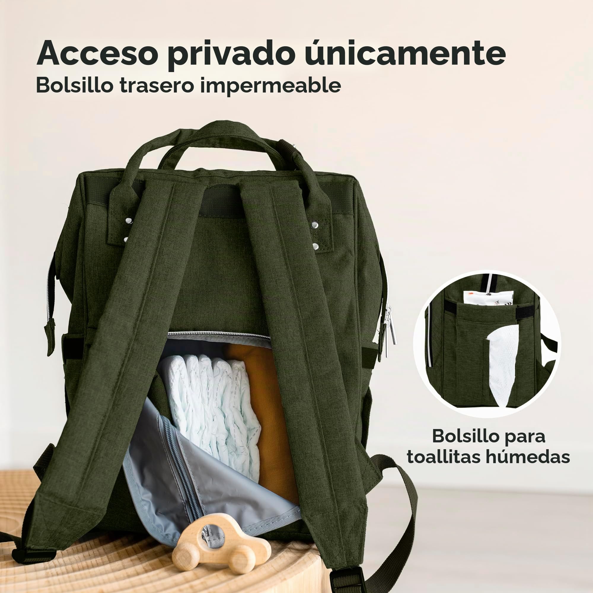KeaBabies Mochila para pañales - bolsa de viaje para bebés impermeable y multifunción para mamá,papá, hombres y mujeres - Bolsas de maternidad grandes para pañales - Duradera y elegante