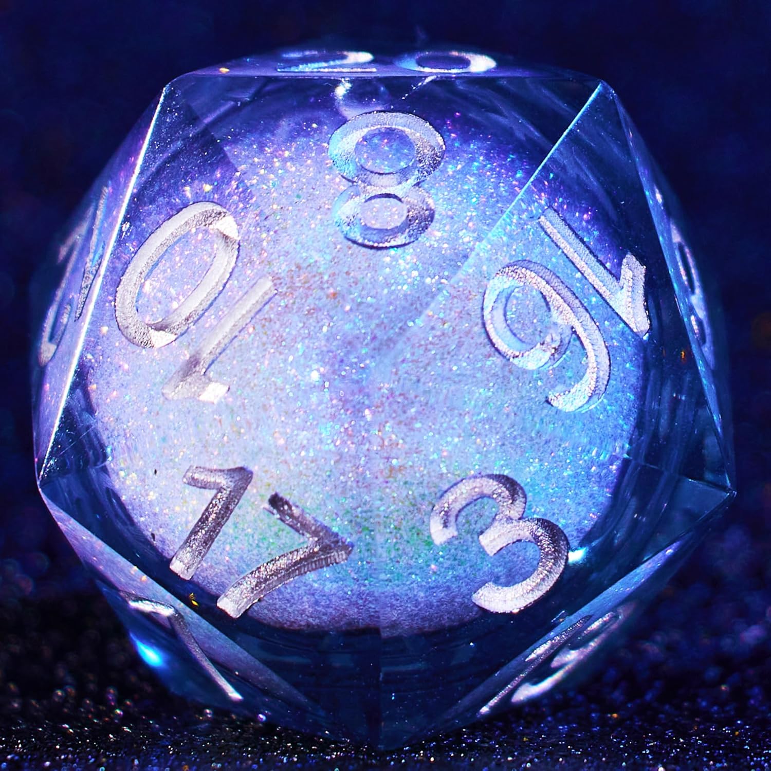 Galaxy Liquid Core Dice Set for Role Playing Games Resin