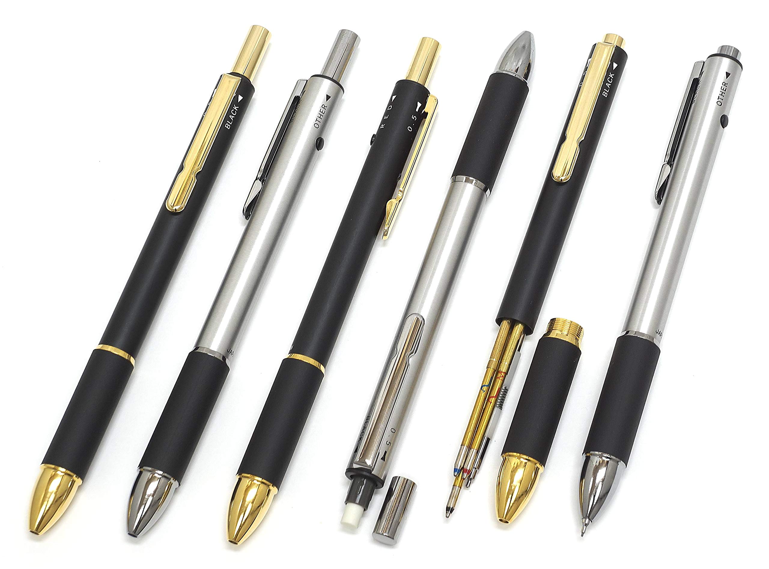 Amazon | タキザワ 日本製4メカニックラバー（3色ペン+シャープ） 高級