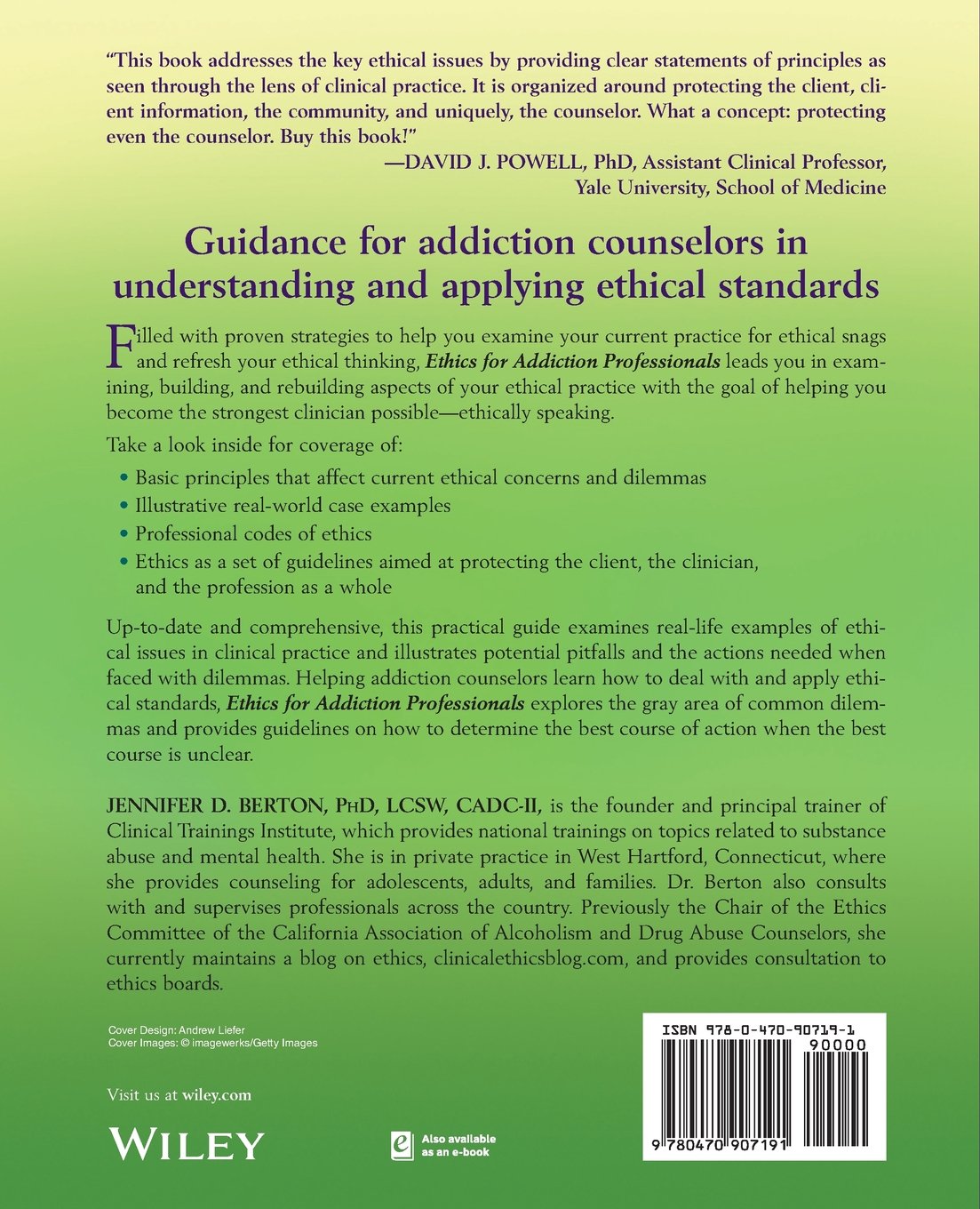 Ethics for Addiction Professionals      1st Edition