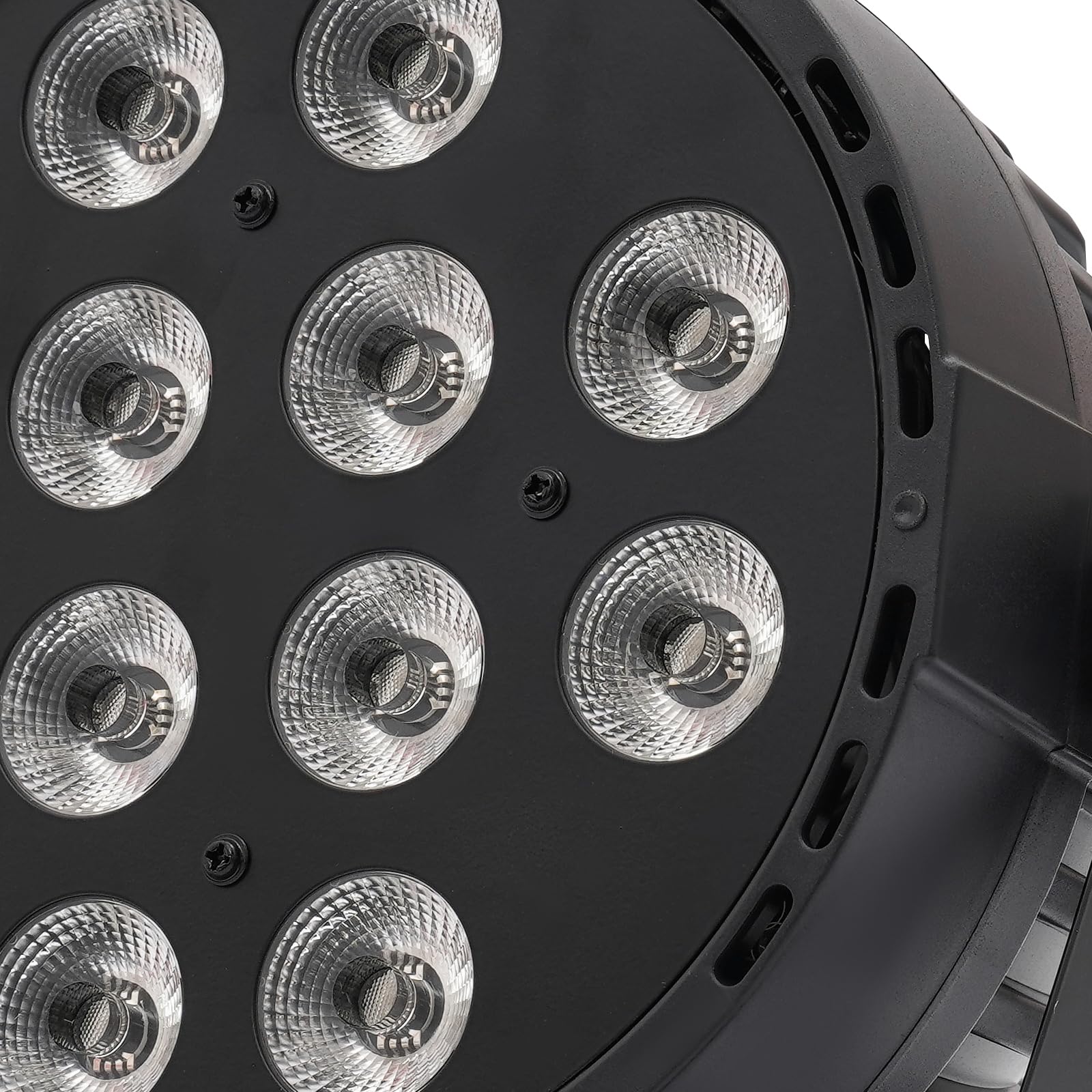 120W LED Par Strahler, LED-Bühnenlichter, Licht RGBW+DMX 4 oder 8 Kanäle, Sprachaktiviert/Auto/DMX/Master-Slave, 0–100% lineare Dimmung für Geburtstagsfeiern, Party, Stage, Weihnachten
