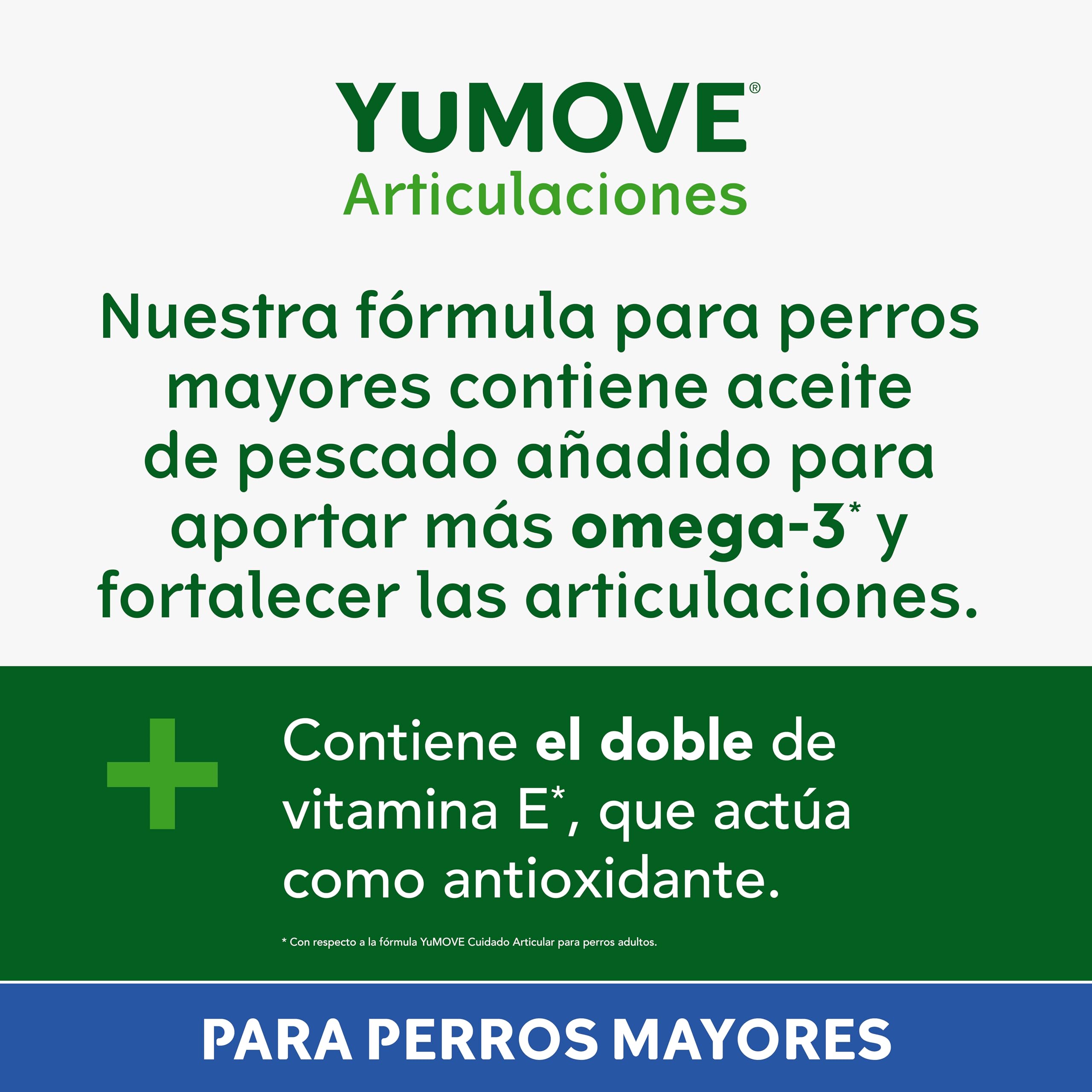 YuMOVE Condroprotector Perros Mayores de 8 Años 120 Tabletas - 170mg Cada Pastilla Patente Pendiente Mejillón Labio Verde ActivEase, Glucosamina, Condroitina - Movilidad y Refuerza Las Articulaciones