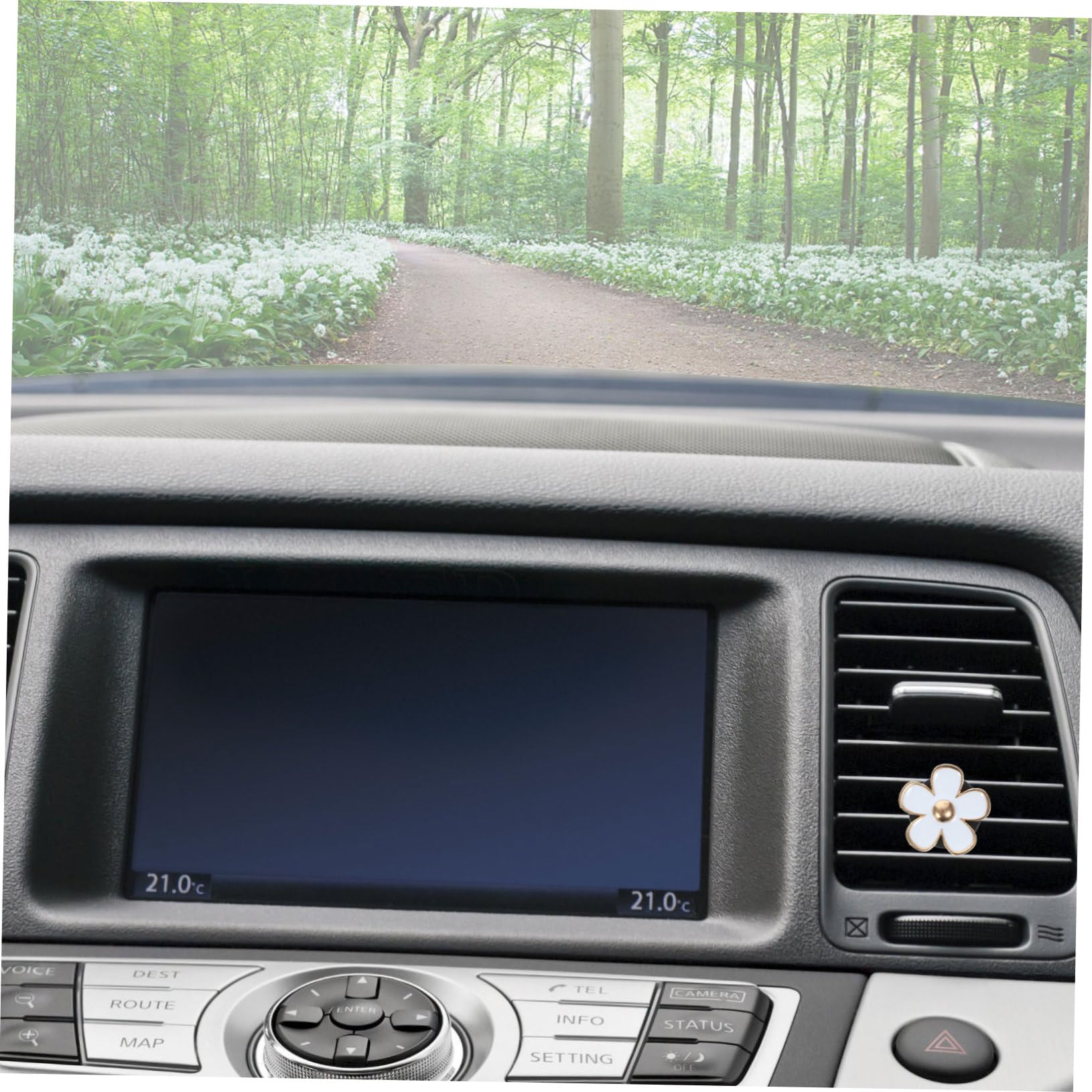 SOLUSTRE 30stücke Teiliges Auto Luftventil Clips Im Daisy-design Stilvolle Auto-innenraum Dekoration Und Duftclips Für Frauen Passend Für Fahrzeugmodelle