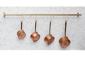 Unlacquered Brass S Hook 5/ 7 Rail Pot Rack