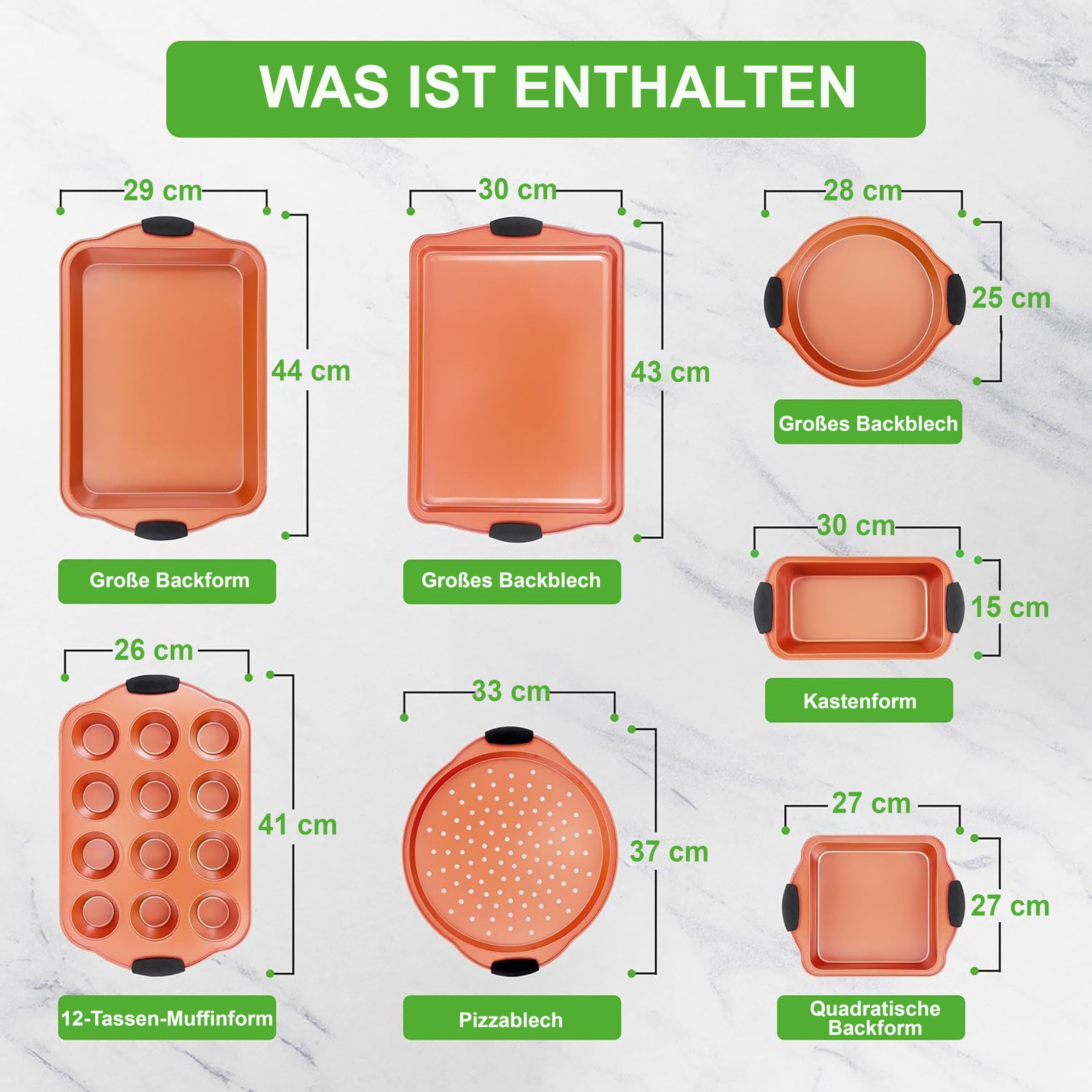 Nutrichef Gugelhupfform Ø 23 cm – Aluminium Kuchenform mit Antihaftbeschichtung für gleichmäßiges Backen PFOA-frei, leicht zu reinigen, edles geriffelt-Design
