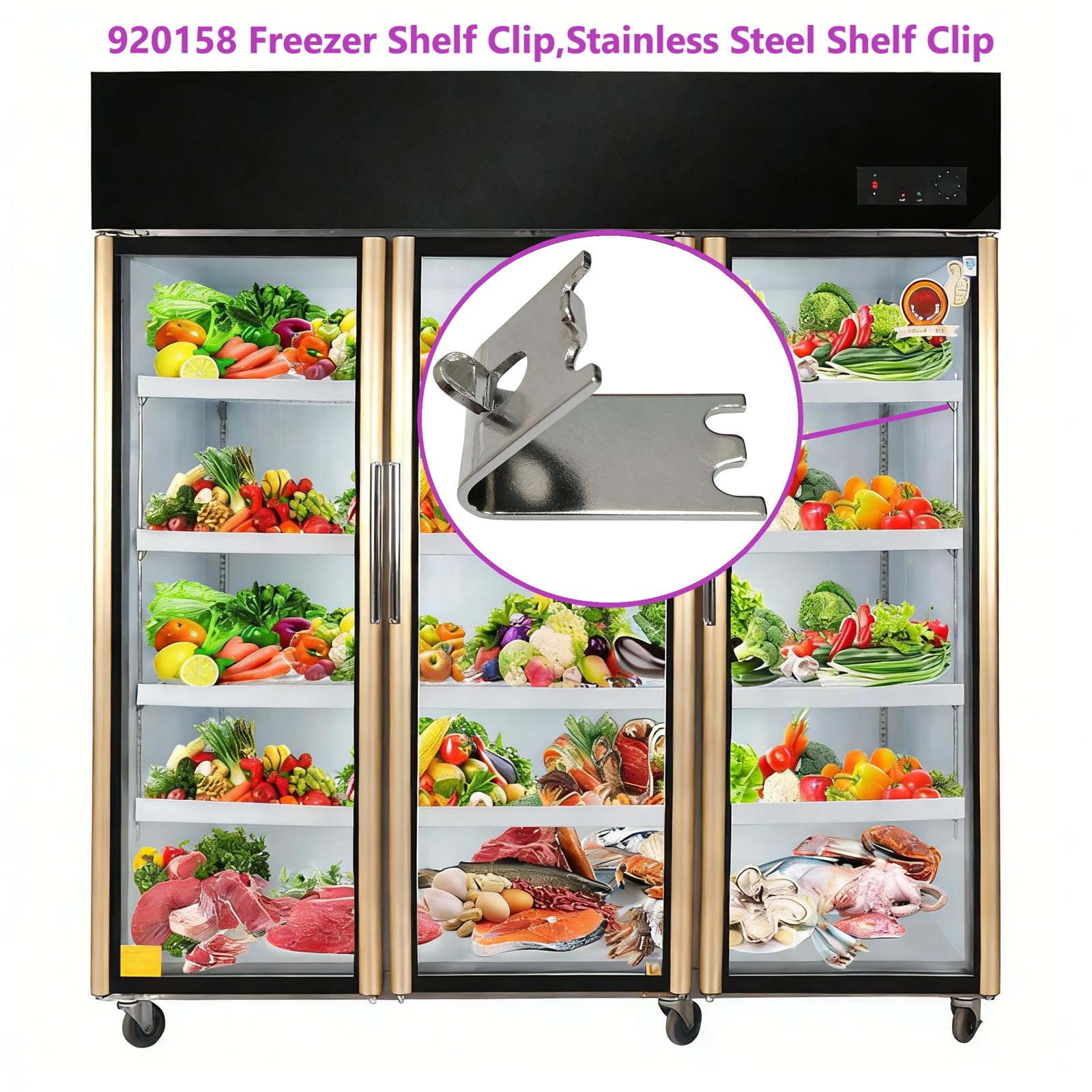 Fridge Freezer Shelf Clips - Replacement Support Buckles -5