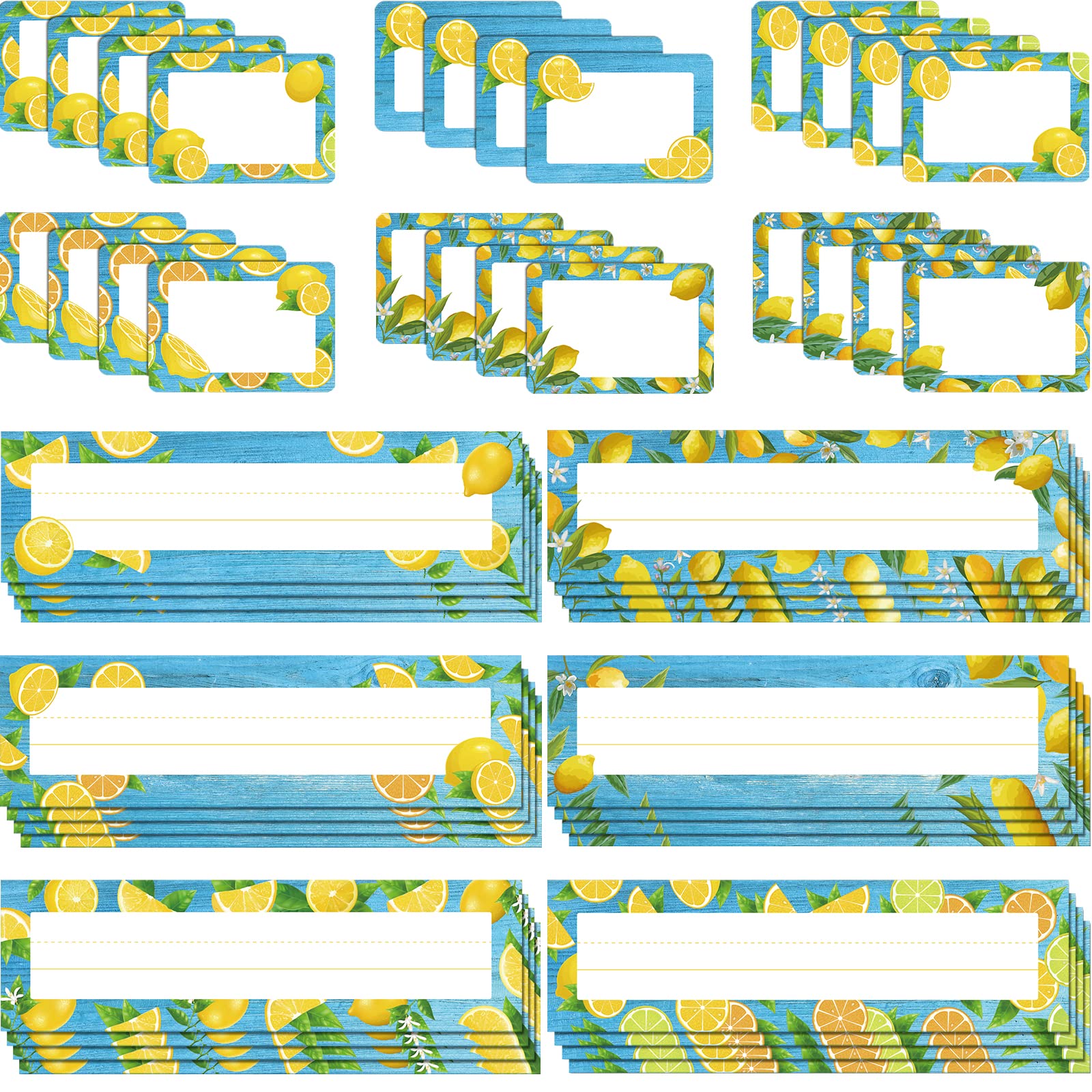 Buy 48 Pieces Lemon Zest Name Tags Lemon Zest Flat Name Plates Lemon