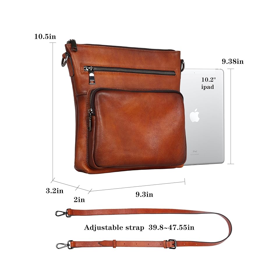 HESHE Crossbody Purses for Women Shoulder Bag Soft Leather