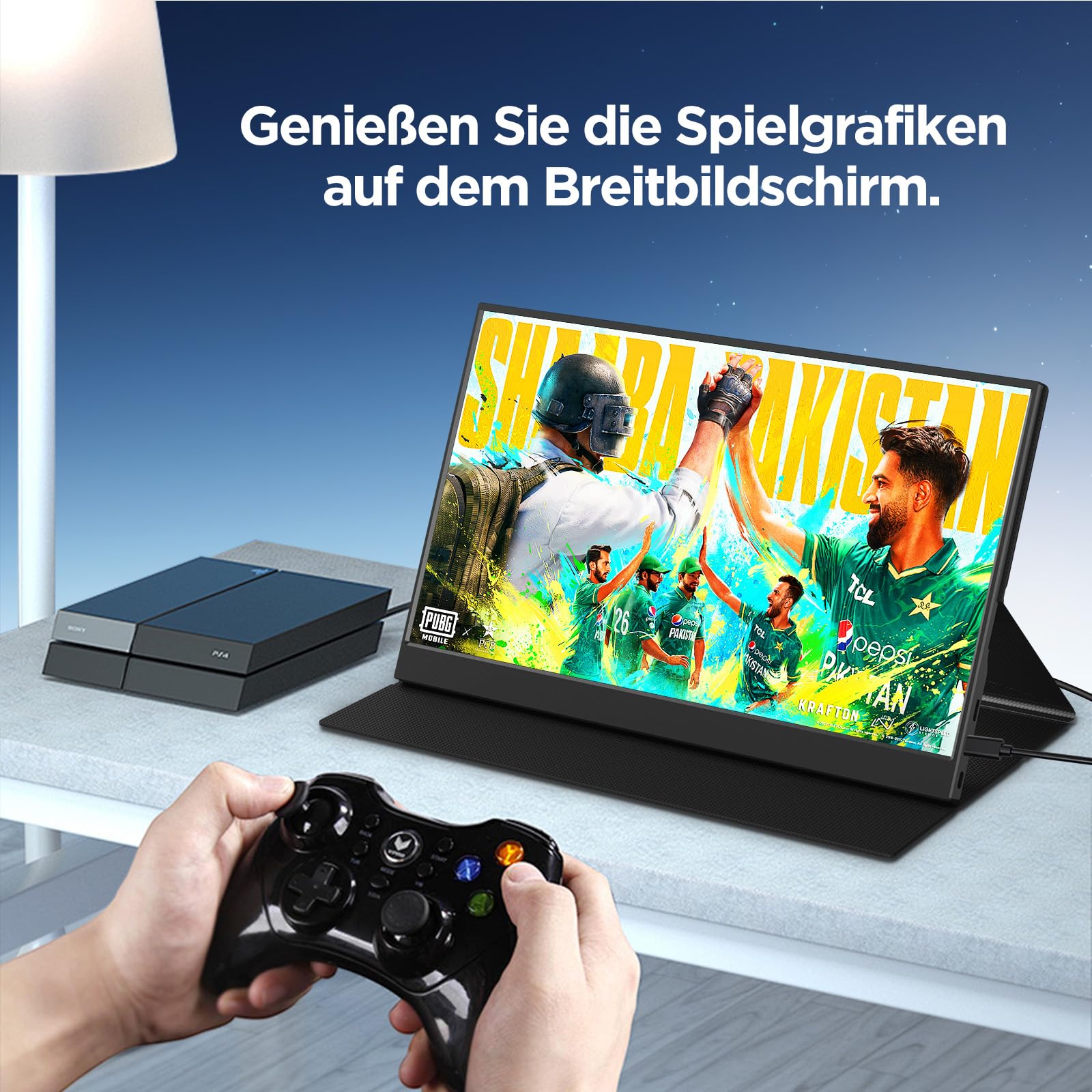Portable Monitor 15,6 Zoll, FHD 1920x1080P Tragbarer Bildschirm