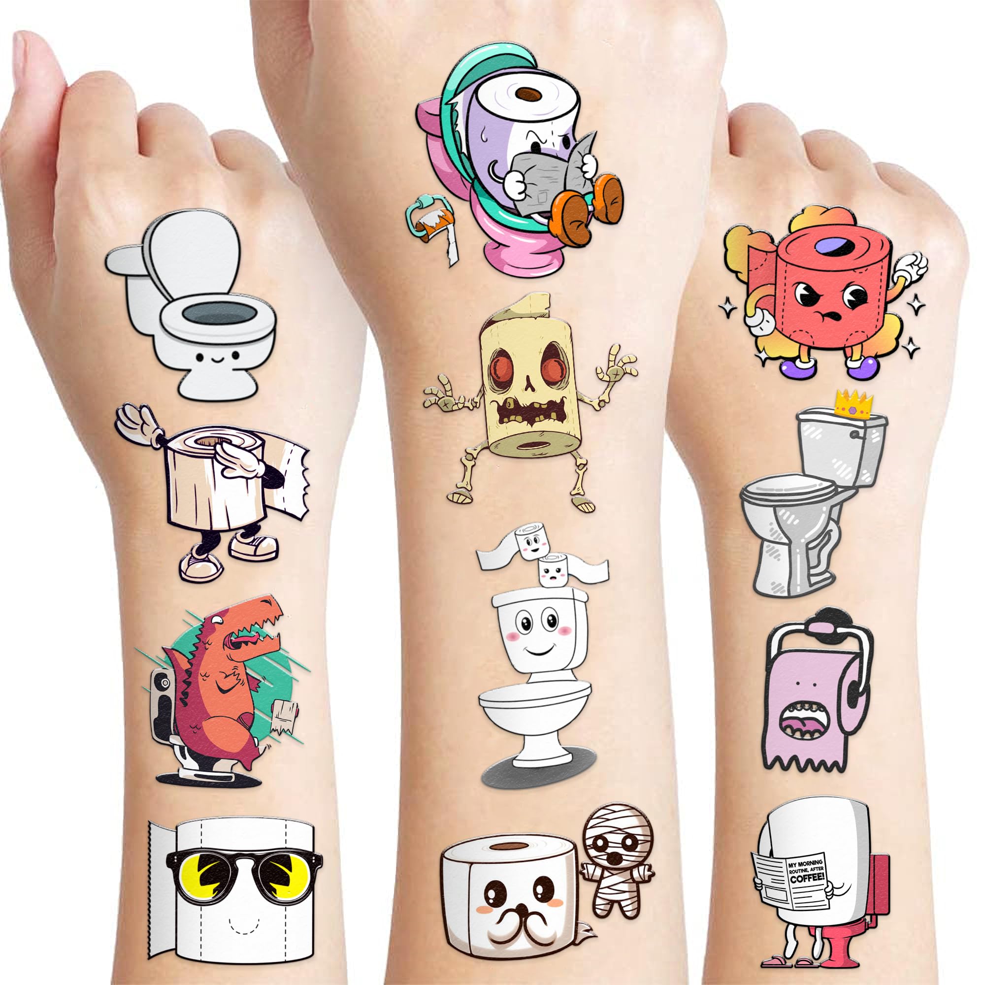Pack De 40 Tatuajes Temporales De Dibujos Animados – Pegatinas Desmontables Para Fiestas Y Regalos Infantiles