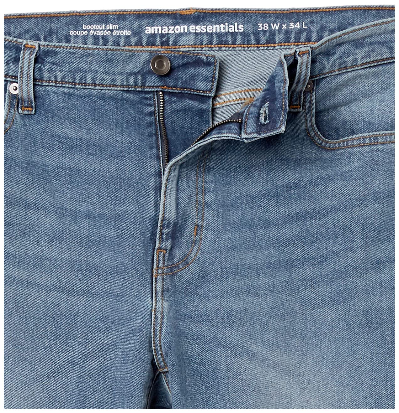 Amazon Essentials Jeans Slim Fit Elasticizzati, Bootcut - colori fuori produzione Uomo