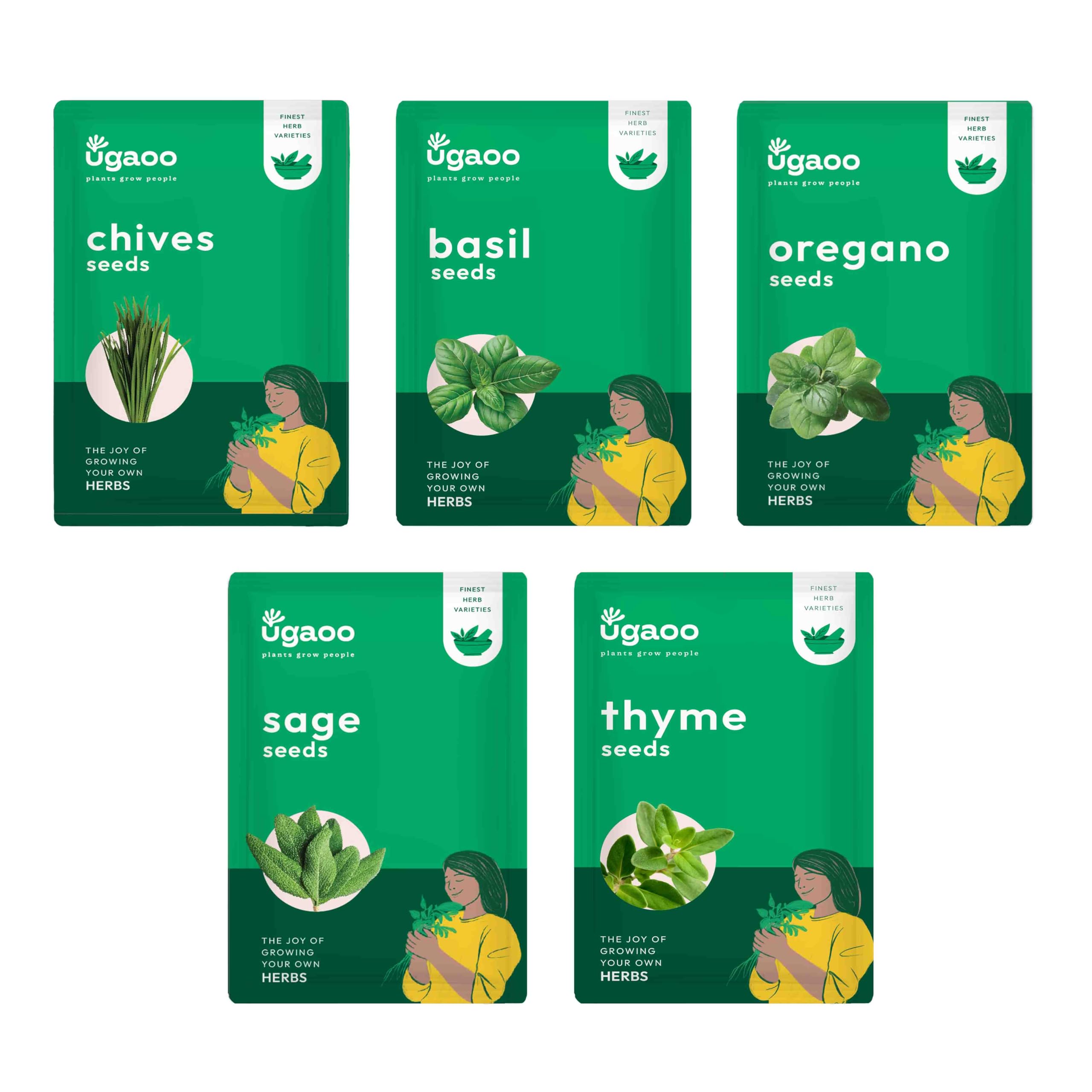 UGAOO Herb Seeds Bundle of 5 Packet (Sage Seeds, Chives Seeds, Italian Basil Seeds, Oregano Seeds, Thyme Seeds) (B0DCVSTT1D) Amazon Price History, Amazon Price Tracker