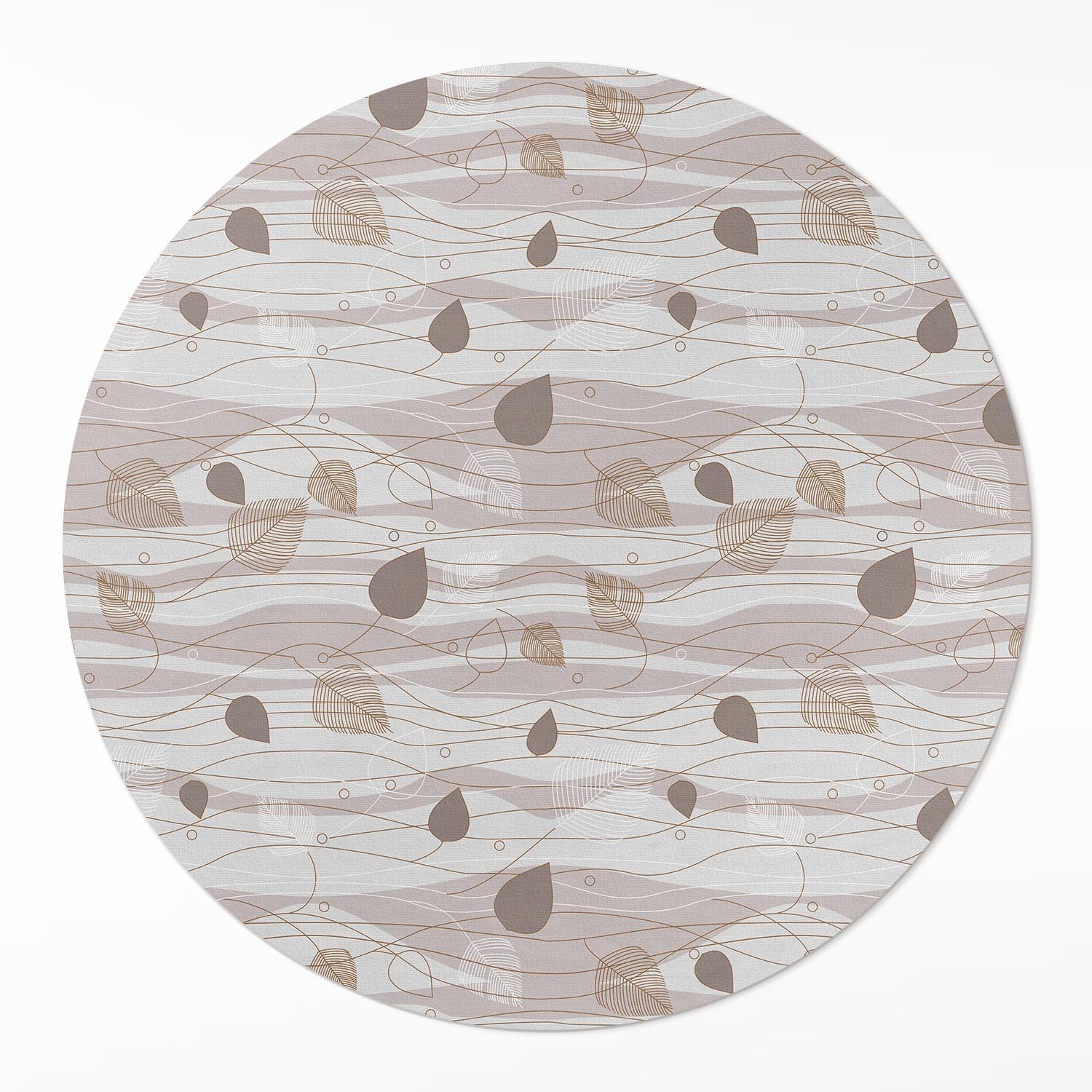 Tapis Vinyle Cuisine Entretien Facile et Tapis Rond Salon Intérieur Maison Déco