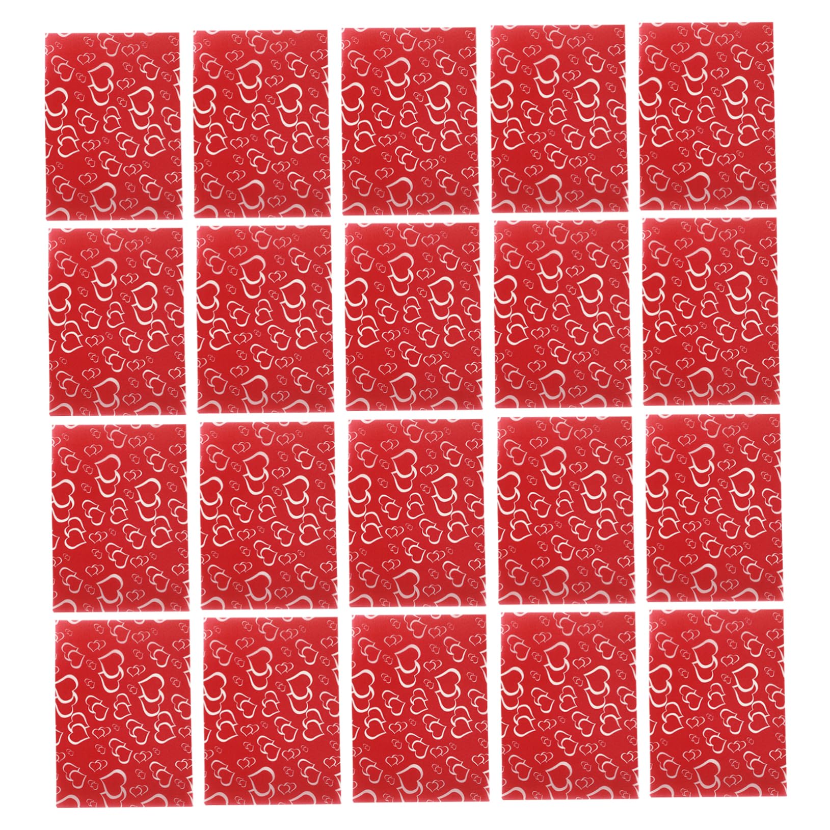 KESYOO 500pcs Heart Printed Candy Wrappers for Caramels - Twisting Wax Paper Sweets Wrapping for Valentine's Day - Weddings and Baking Treats