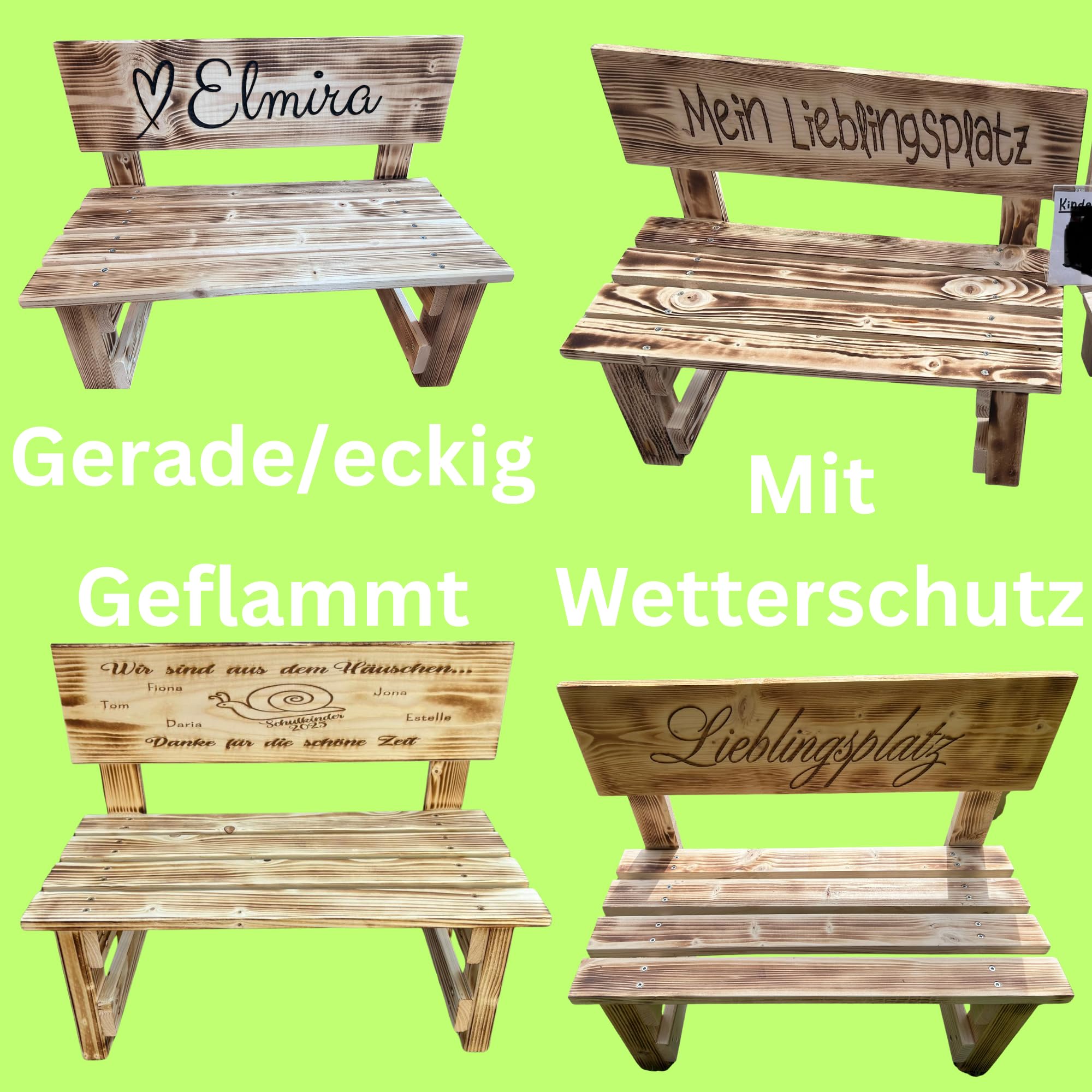 Generisch Personalisierte Kinder Dekobank aus Holz mit Gravur – Namens Dekobank für Kinderzimmer – Abschiedsgeschenk Kindergarten/Lehrer/Erzieher – Handgefertigt