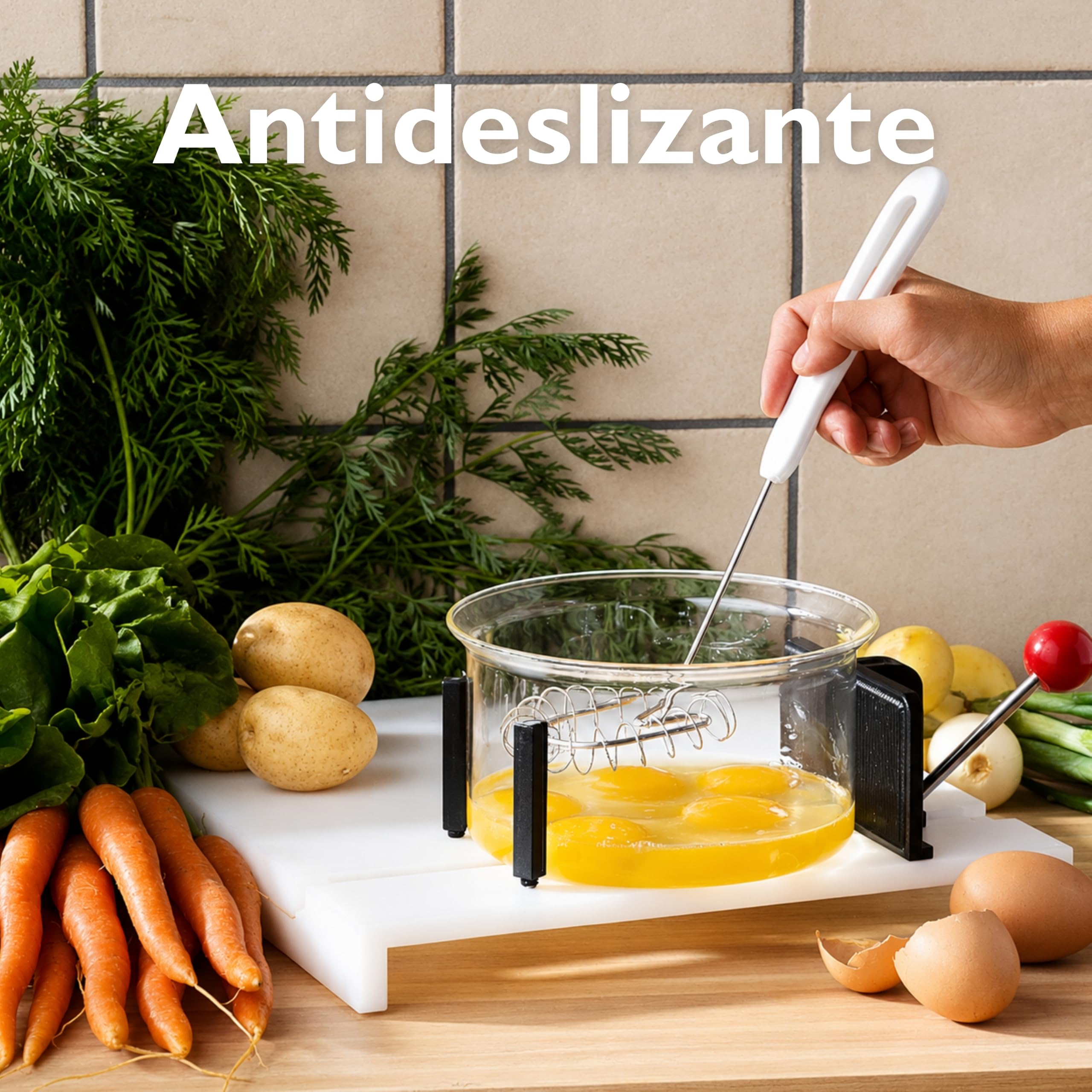 ETAC - Tabla con ayudas para cortar alimentos, multicolor