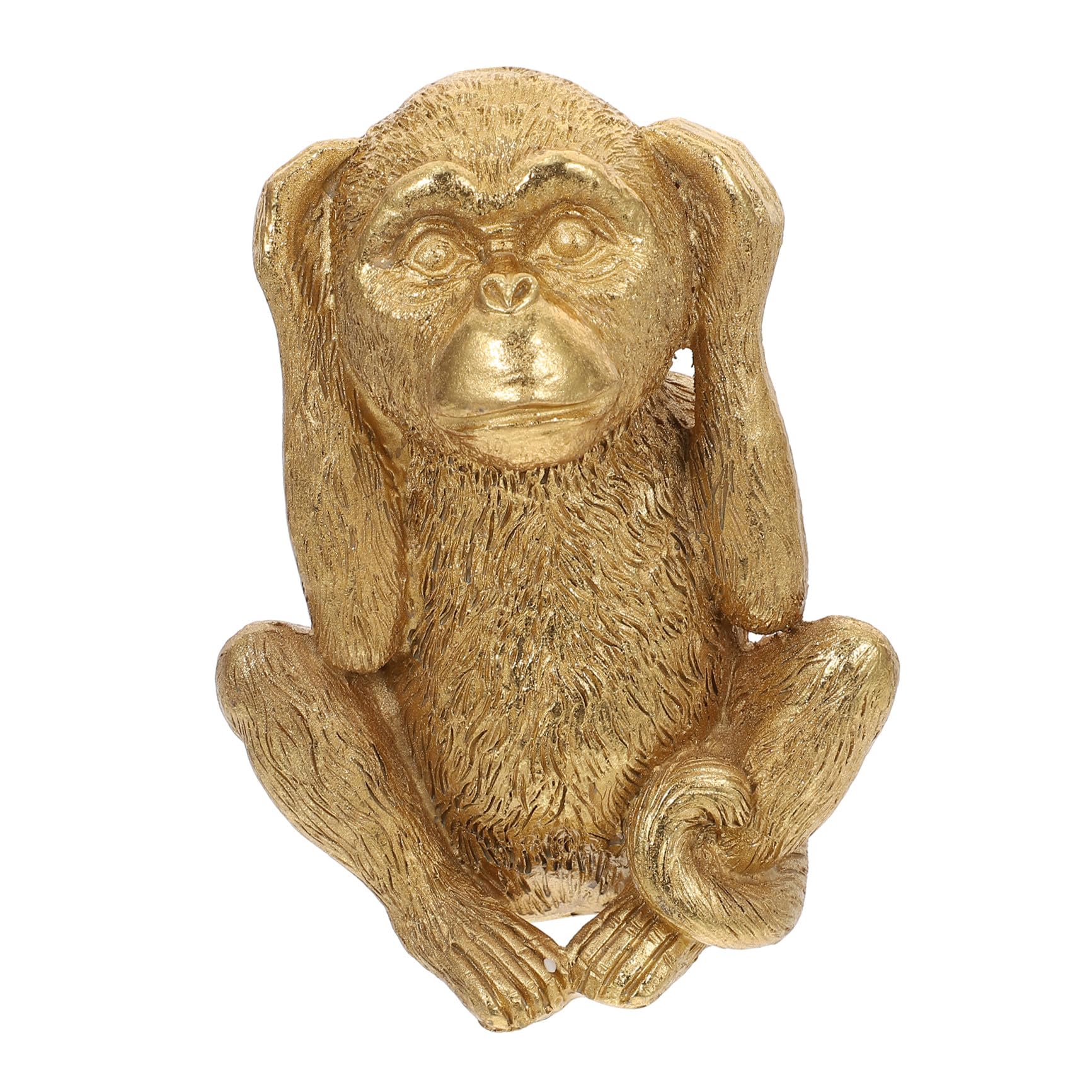 Figurine singe en résine légère Baluue, accessoire déco compact