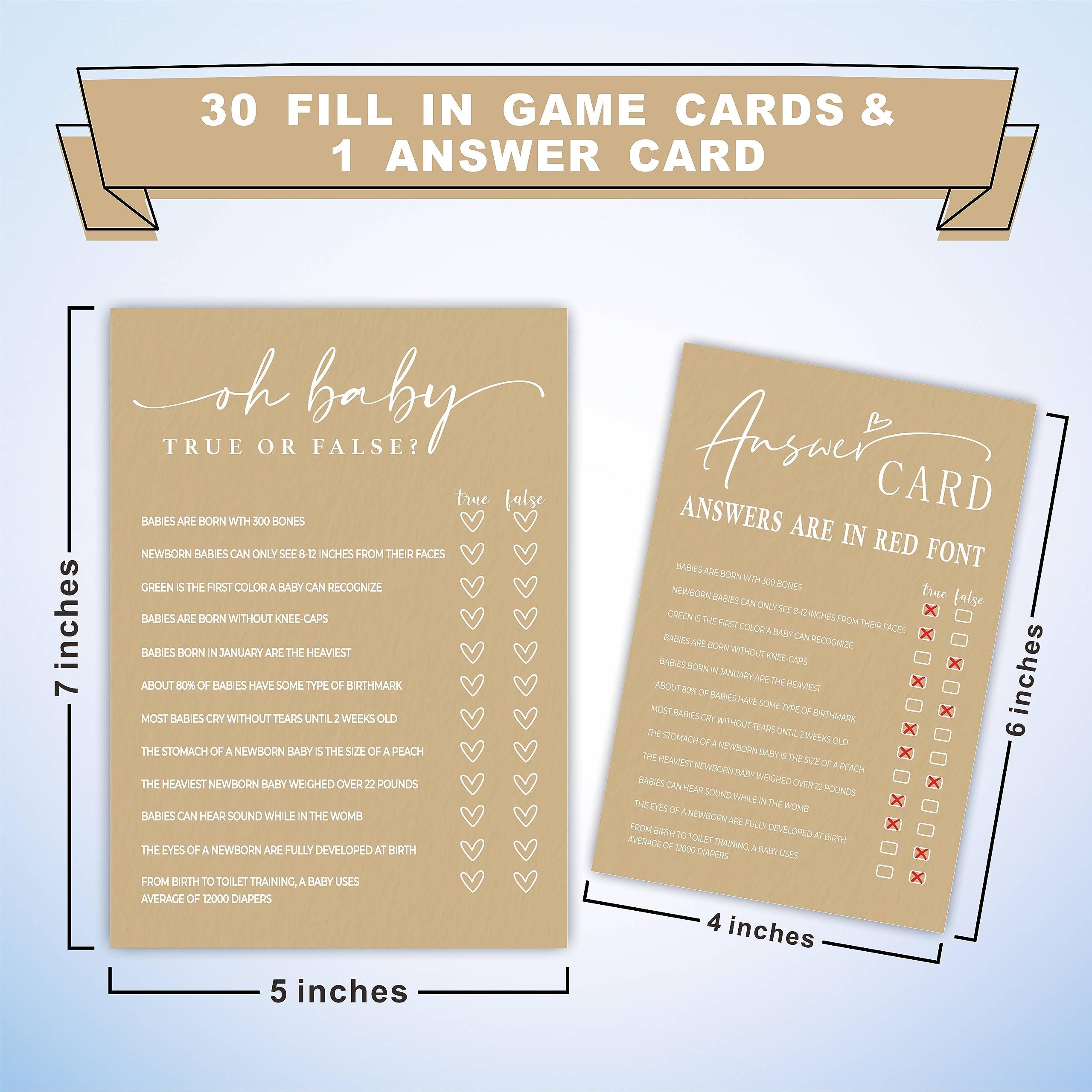 True Or False Baby Shower Game 55 FUN Baby Shower Games (& Printables)
