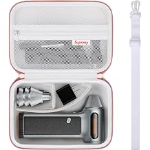 Compressed Air Duster Case Compatible with WOLFBOX MF200 MF100 MF50 MF60/ for CAGIWIRU/for ZOAIVR/for JVSCAM X3/ for Fanttik B10, Cordless Air Duster Storage Holder fits Nozzles, White
