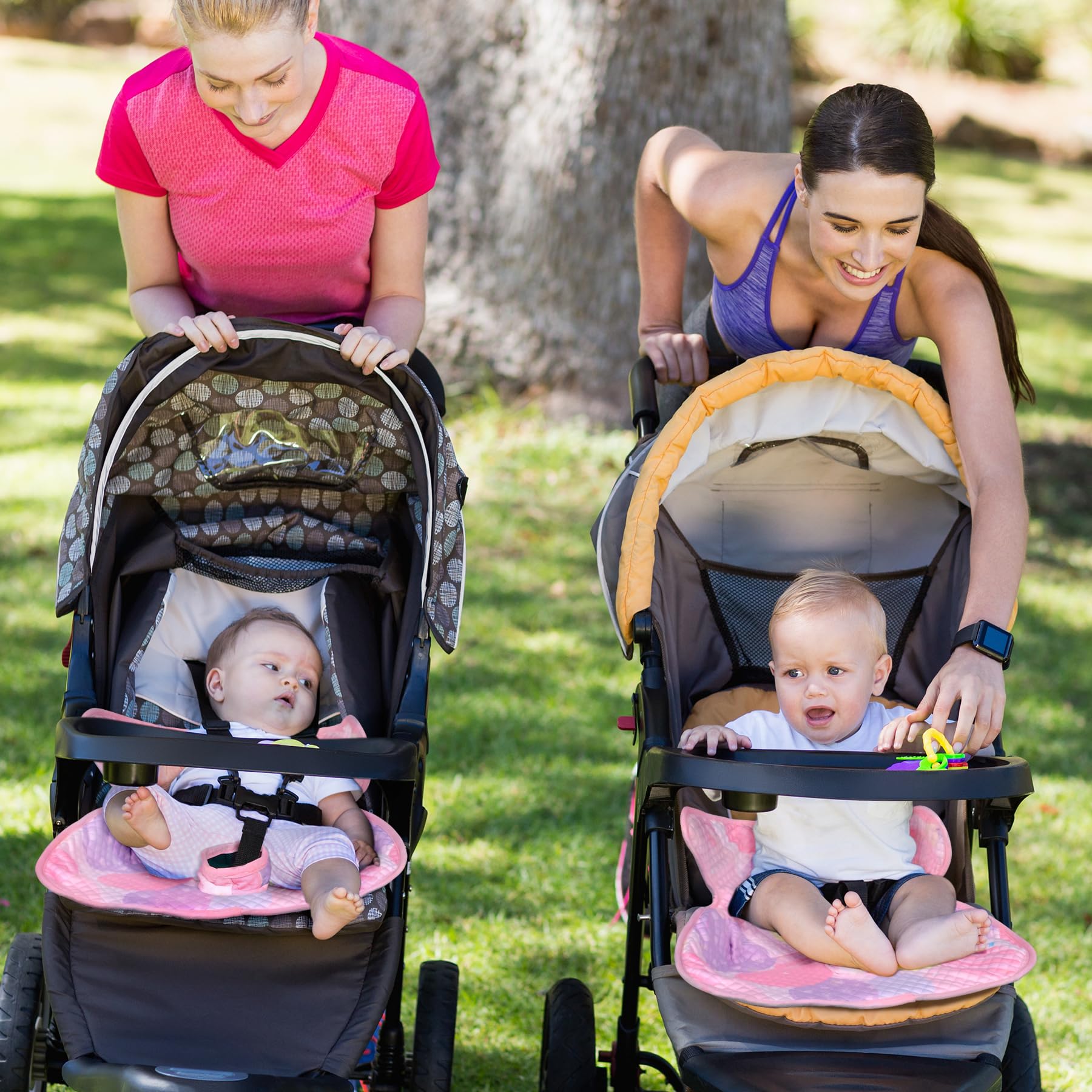 INFANZIA Protections de siège de Voiture Imperméable Anti-Fuite​​ pour bébé, Rembourrage Doux et Confortable, Coussin d'apprentissage de la Propreté pour Tout-Petits (Rosa, Lot de 2)