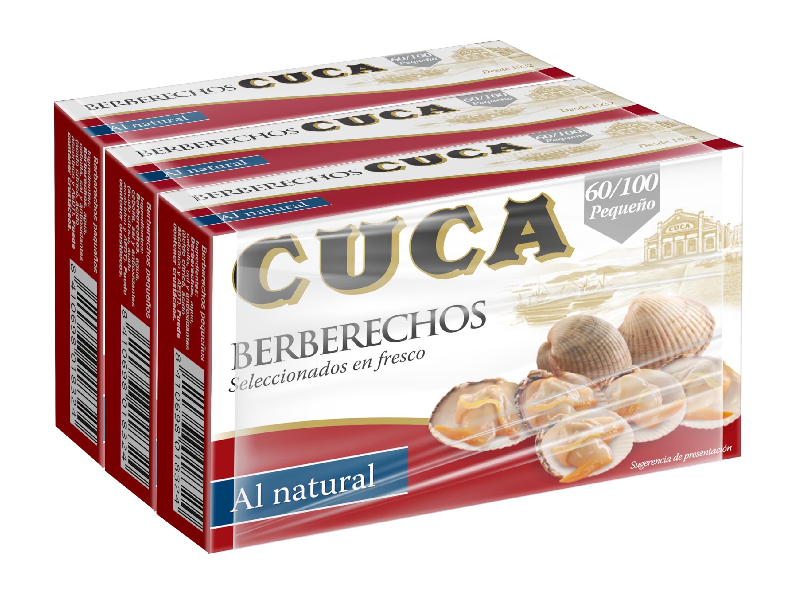 Berberecho Cuca 60/100 Pack de 3 latas