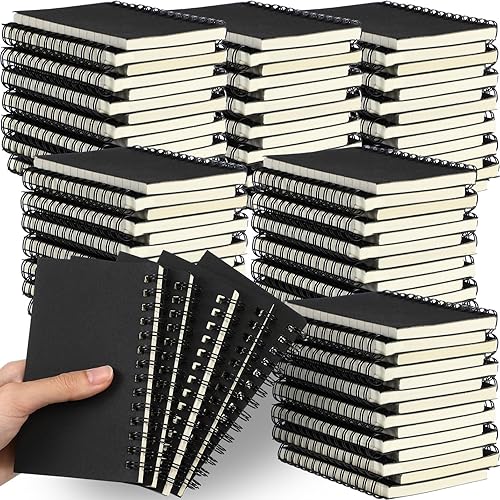 Jutom 150 bloc de notas en espiral pequeño a granel, blocs de notas de 5 x 3 pulgadas, bloc de notas de bolsillo a rayas, cuaderno de bocetos, disponible en Yaxa Costa Rica