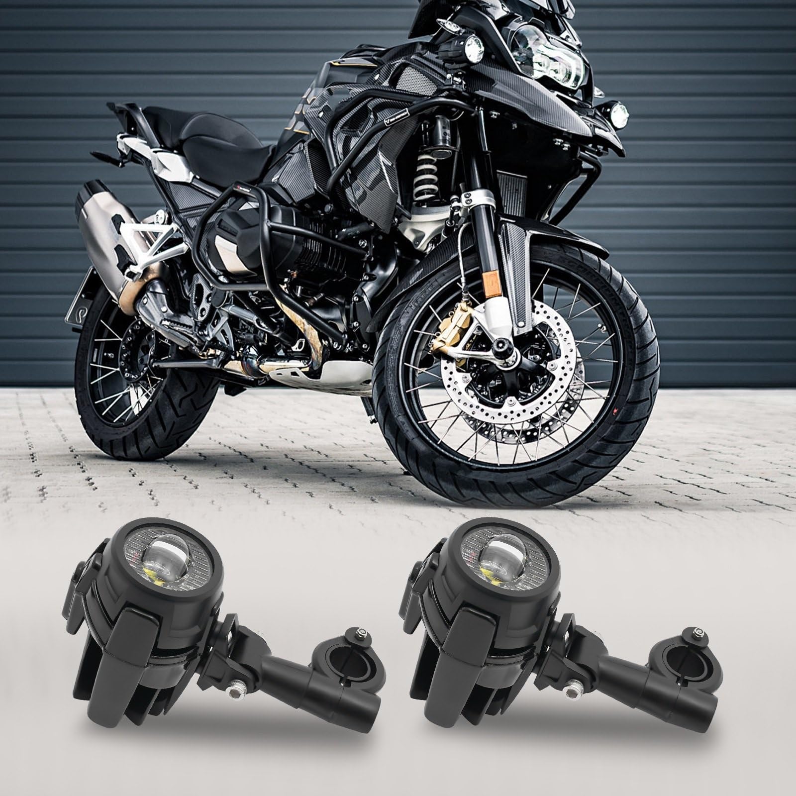 Dirt Bike Reflektor Pasuje do R1200GS Adv F800GS 2 szt. 40W LED motocyklowe pomocnicze światła przeciwmgielne 6000K reflektor jazdy