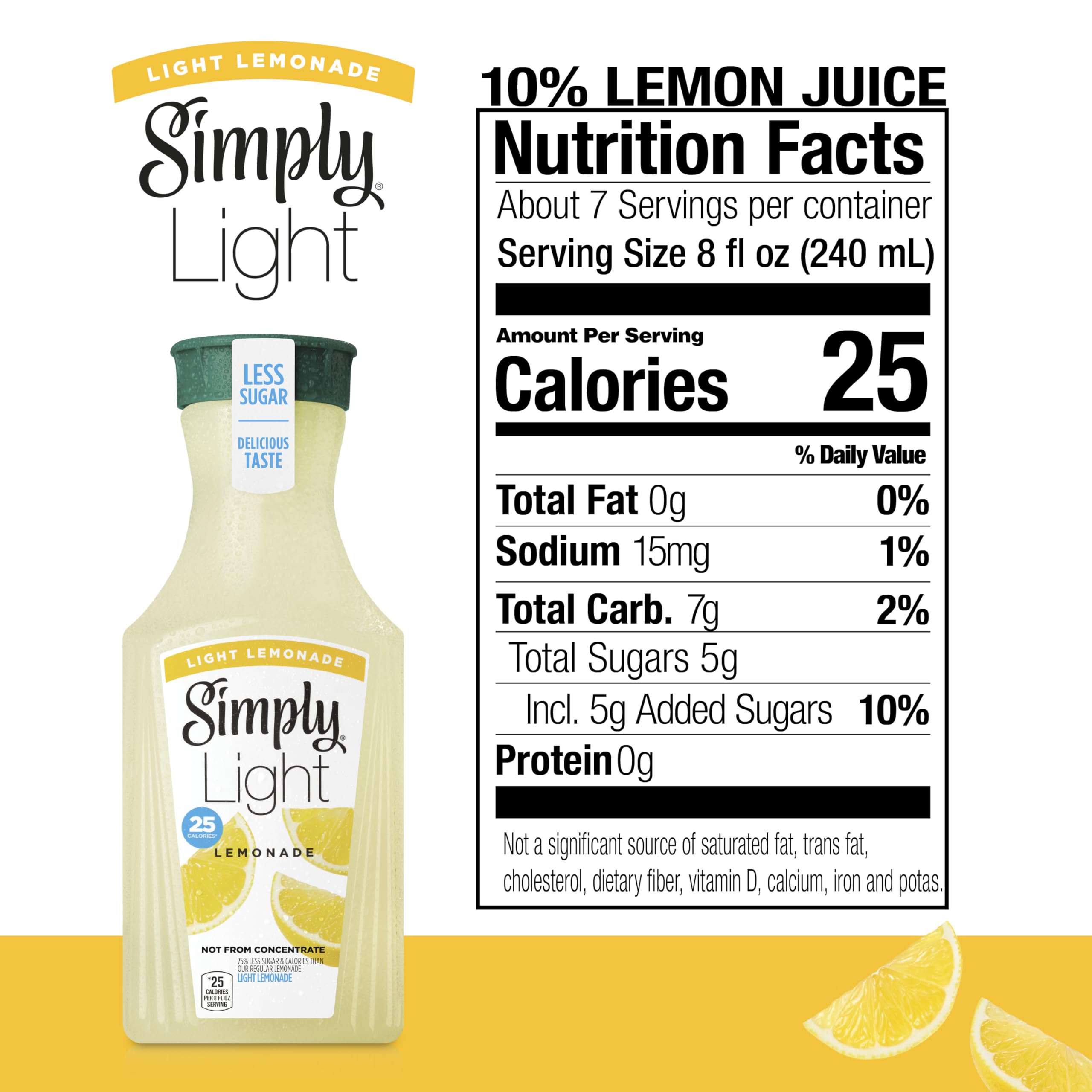 Simply Light Lemonade, 52 Fl Oz Bottle
