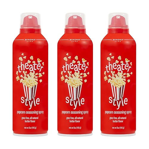 Miniatura 6 de Winona - Mantequilla de palomitas de maíz pura, estilo teatro, 5 onzas (paquete de 6)  Delicioso espray de palomitas de maíz con 0 calorías por