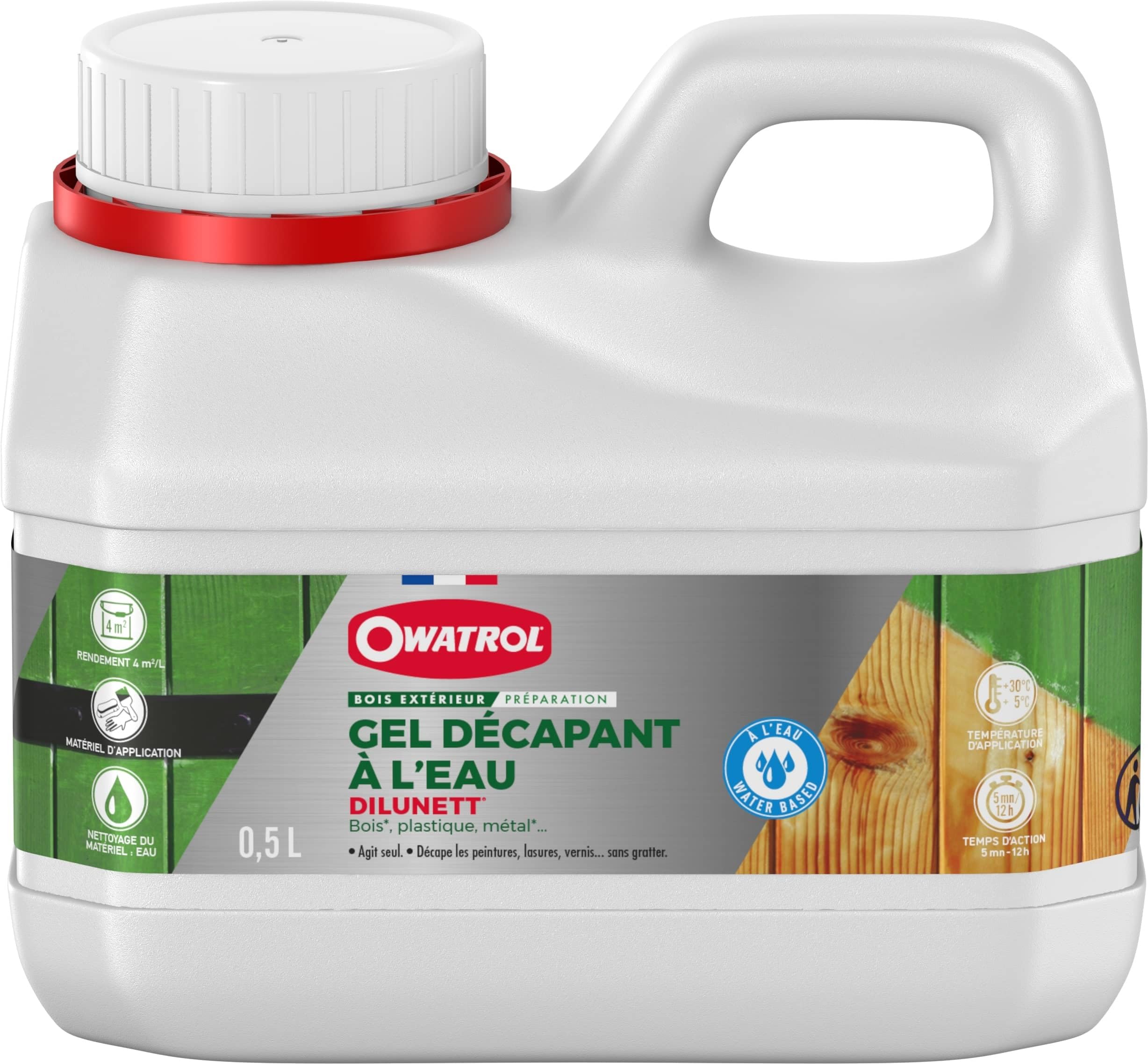 Owatrol Transparent/Green Dilunett 1 Litre Paints And Coatings Remover Gel