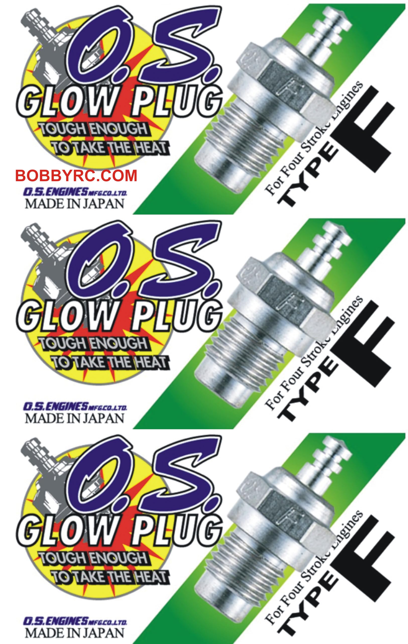 O.S. Type F Four Stroke Nitro R/C Engine Glow Plug - 71615009